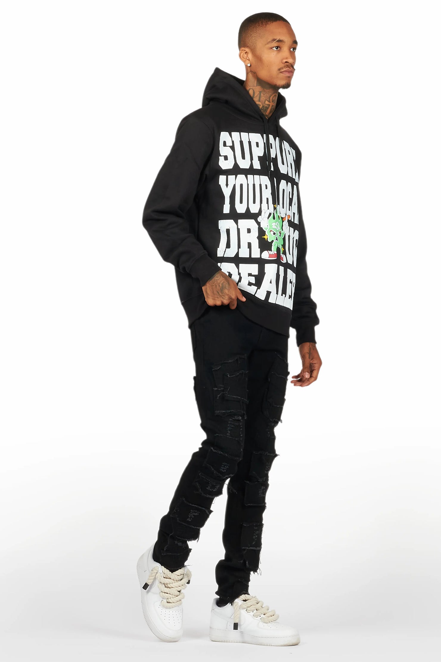 Tarl Black Hoodie & Camden Slim Fit Jean Bundle