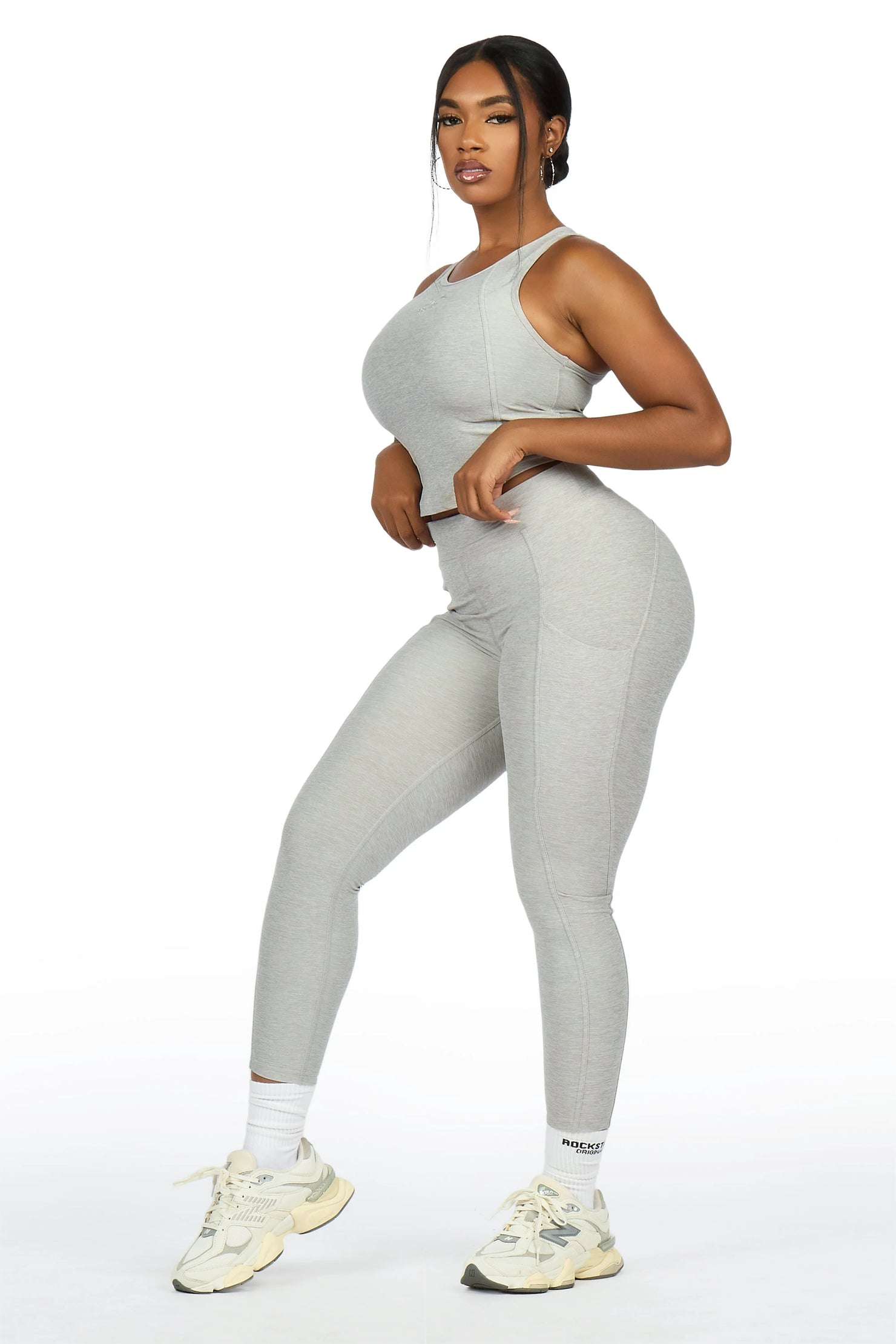 Laveta Grey Tank Active Set