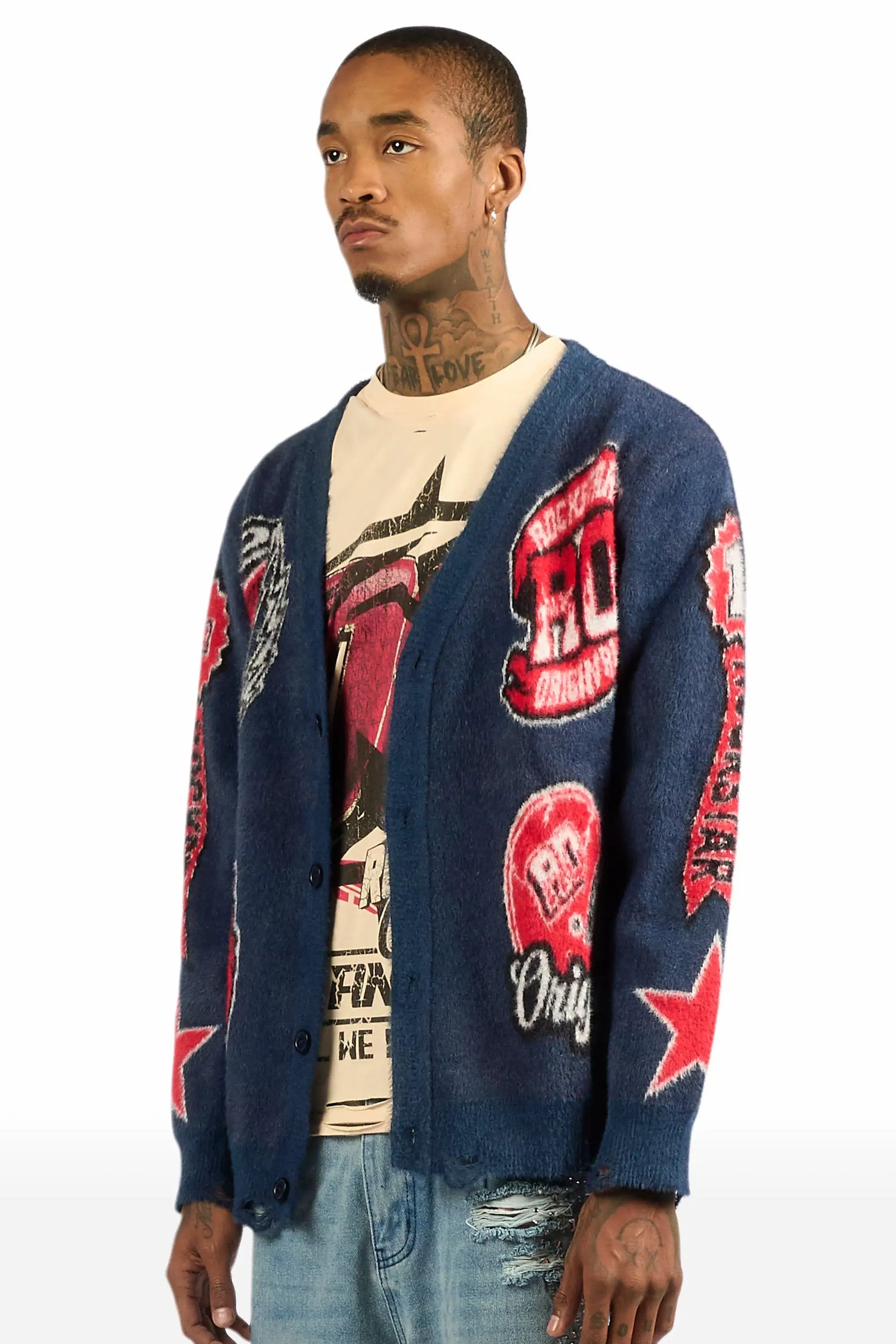 RSO Uni Navy Knit Sweater