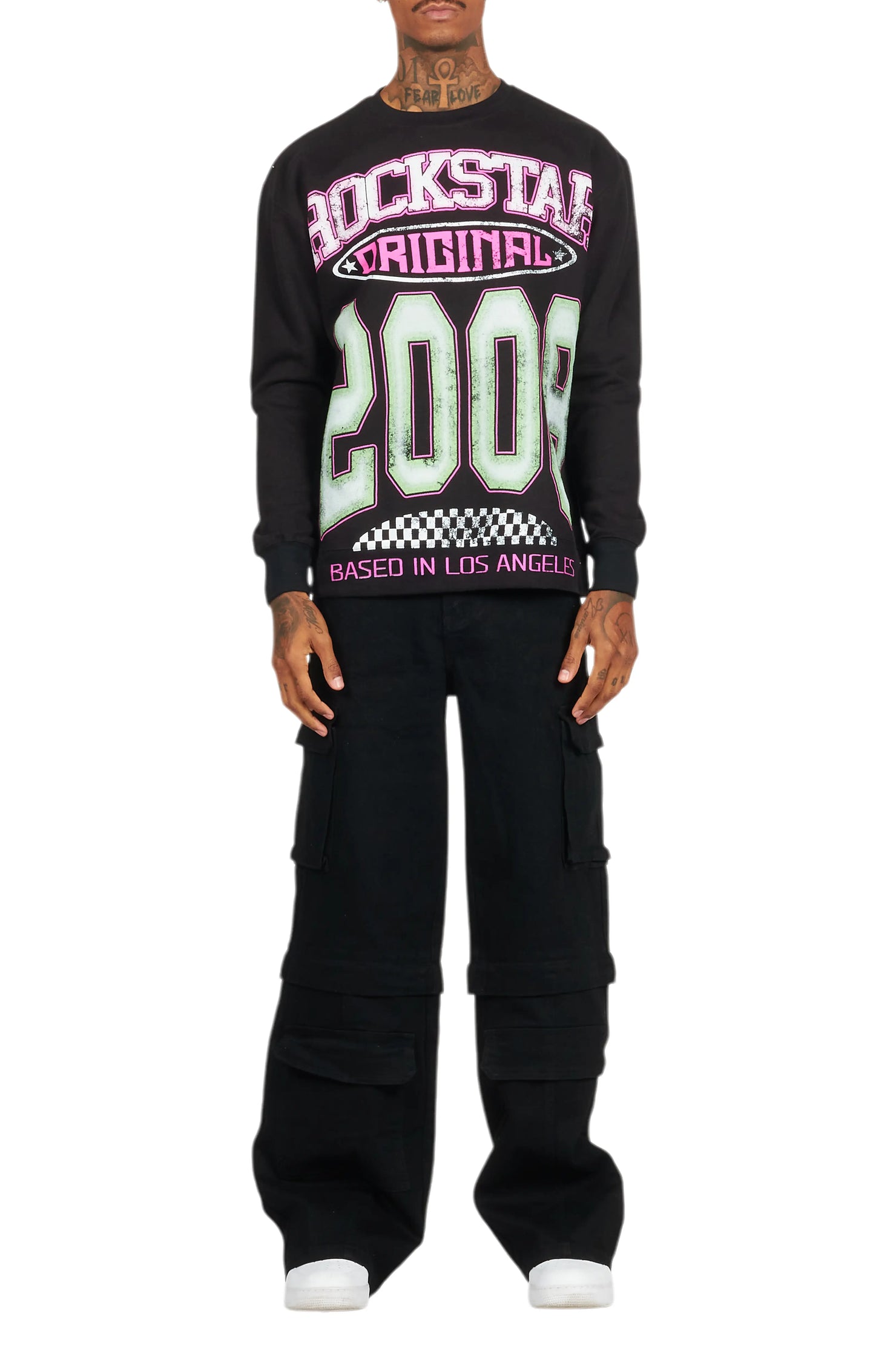 Jaren Black Graphic Crewneck