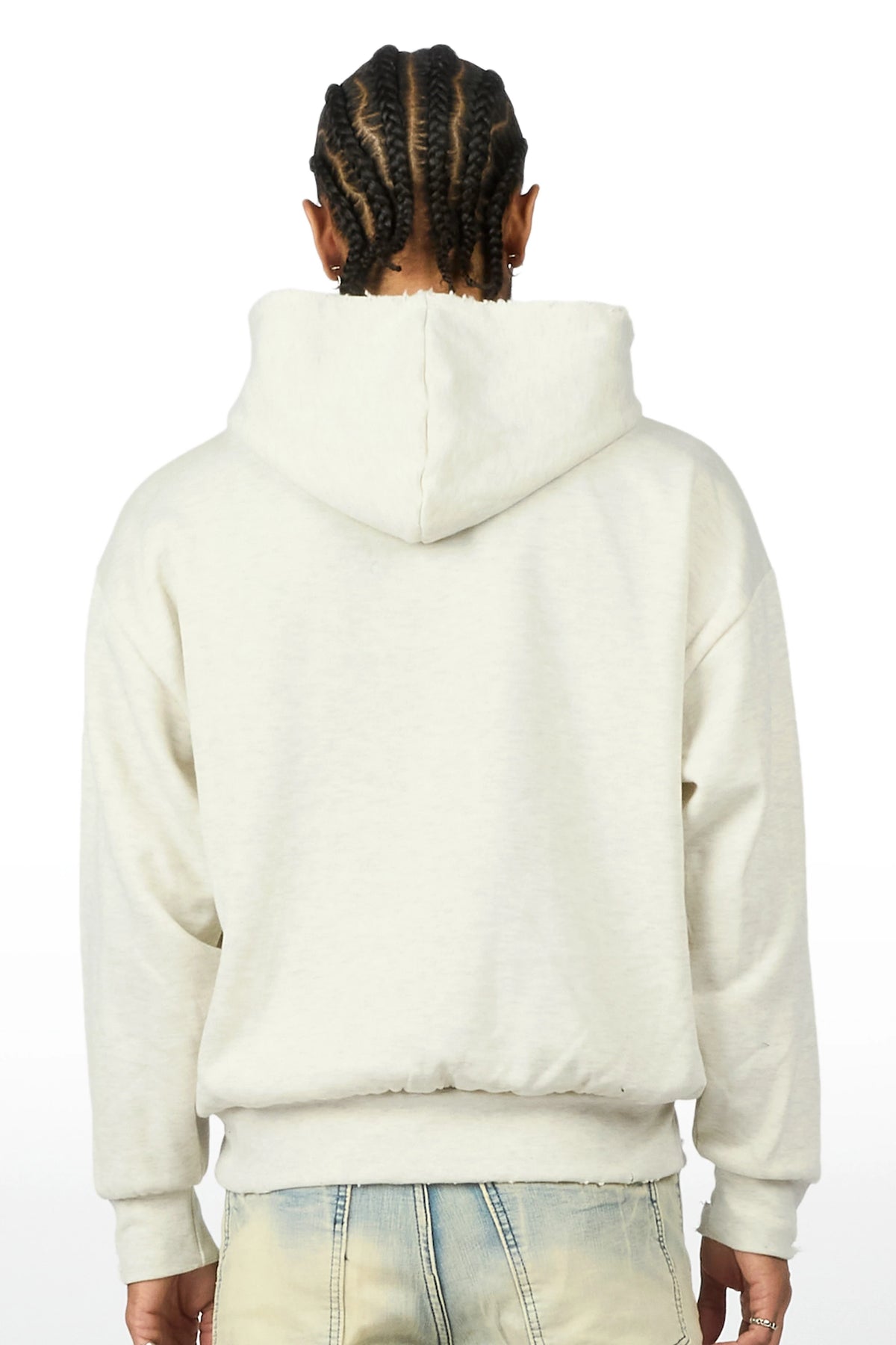 Jaesh Light Oatmeal Graphic Hoodie