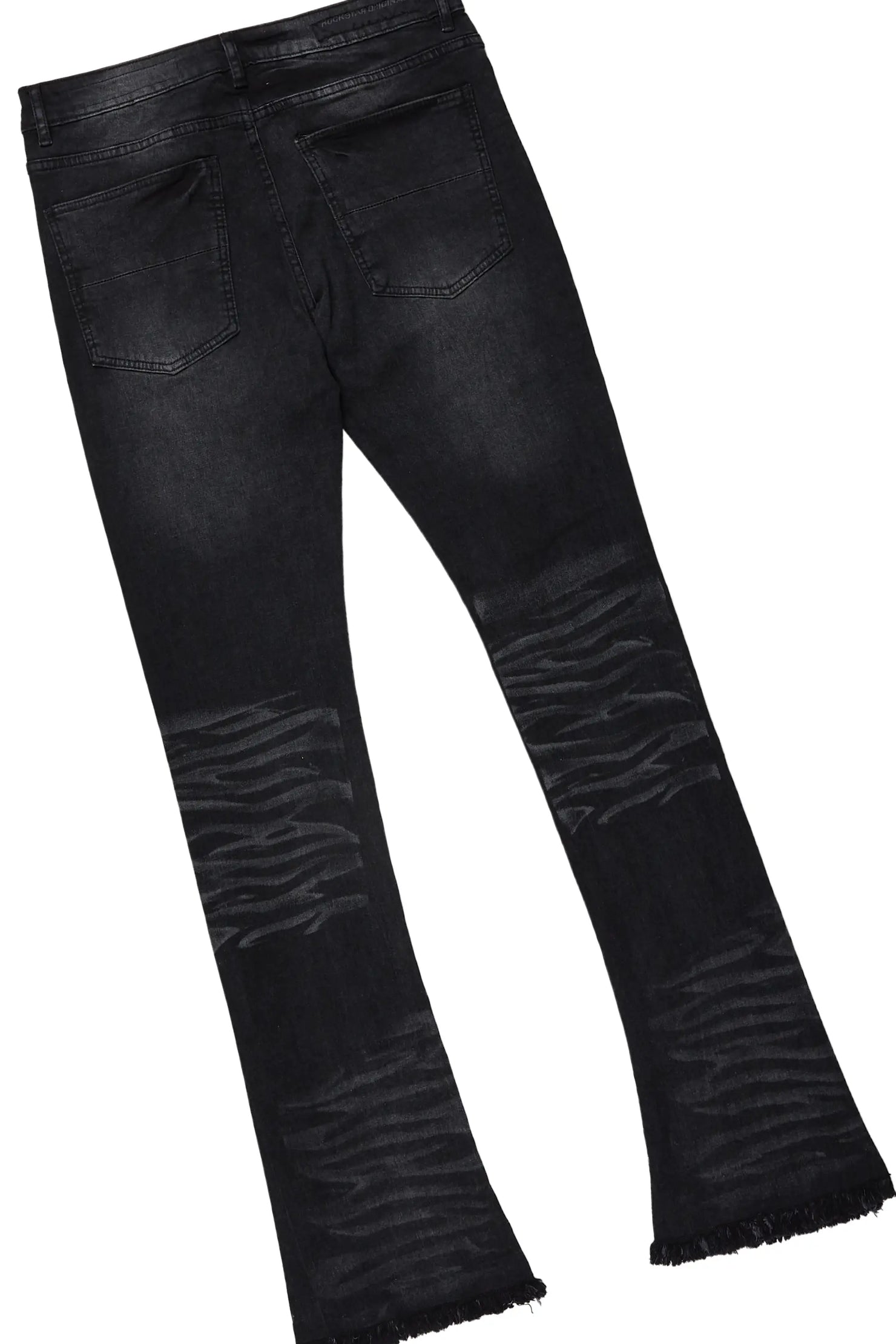 Brookwood Black T-Shirt/Stacked Flare Jean Set