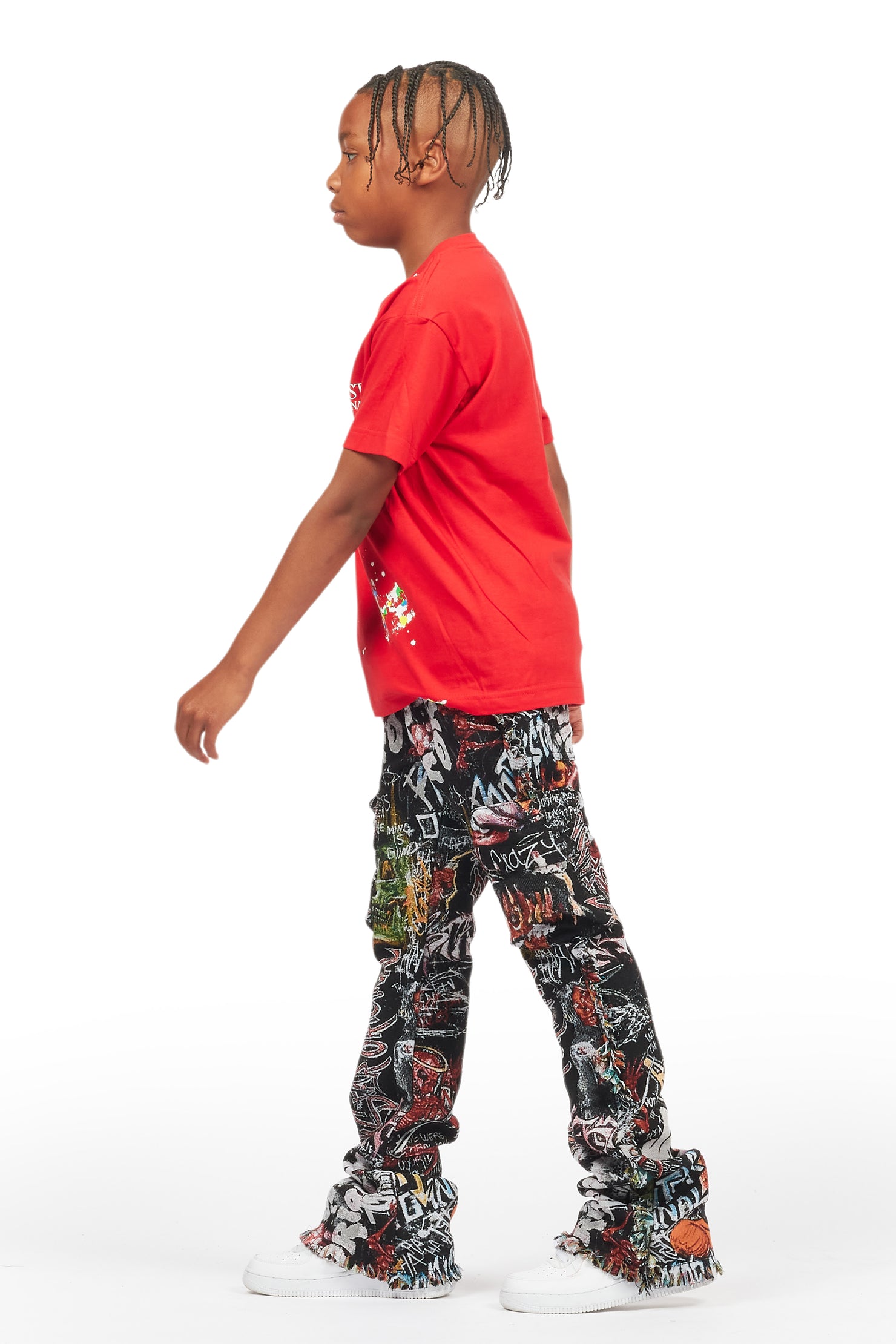 Boys Palmer Red Graphic T-Shirt