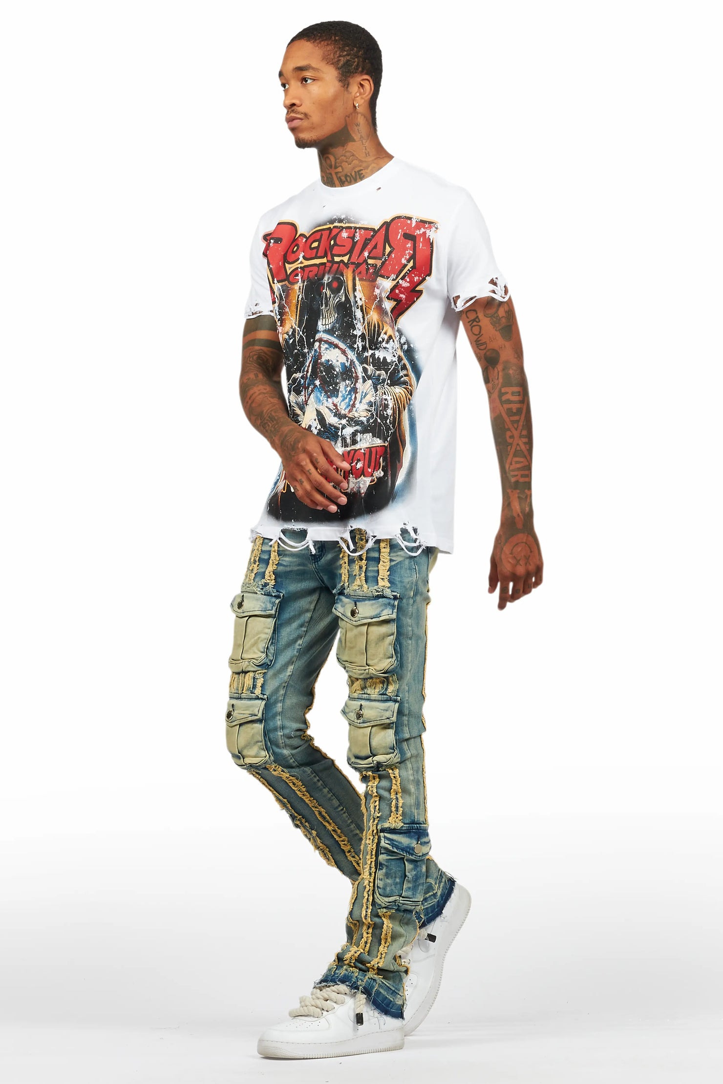 Lucian White Graphic T-Shirt