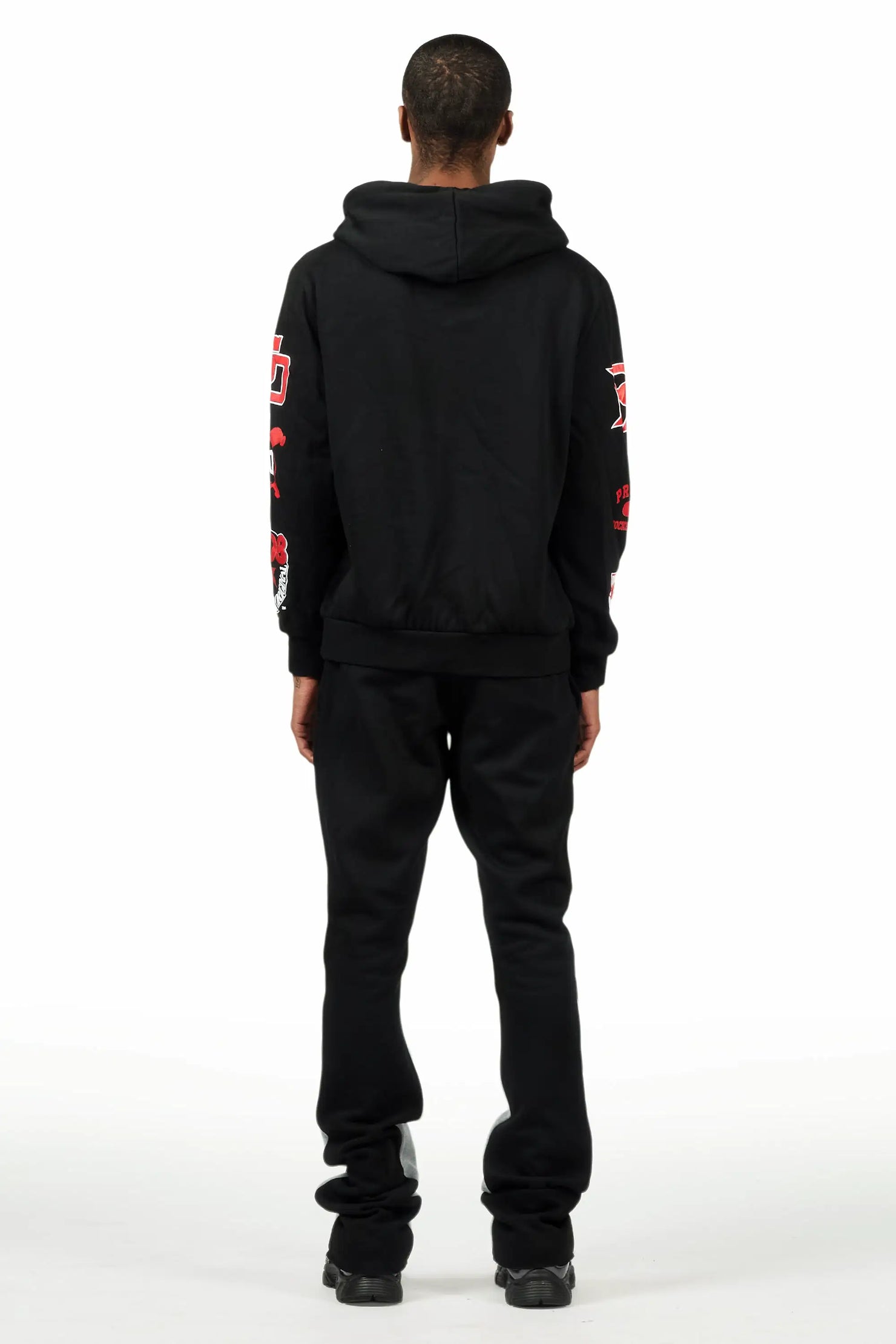 Mavrix Black Hoodie/Stacked Flare Track Set