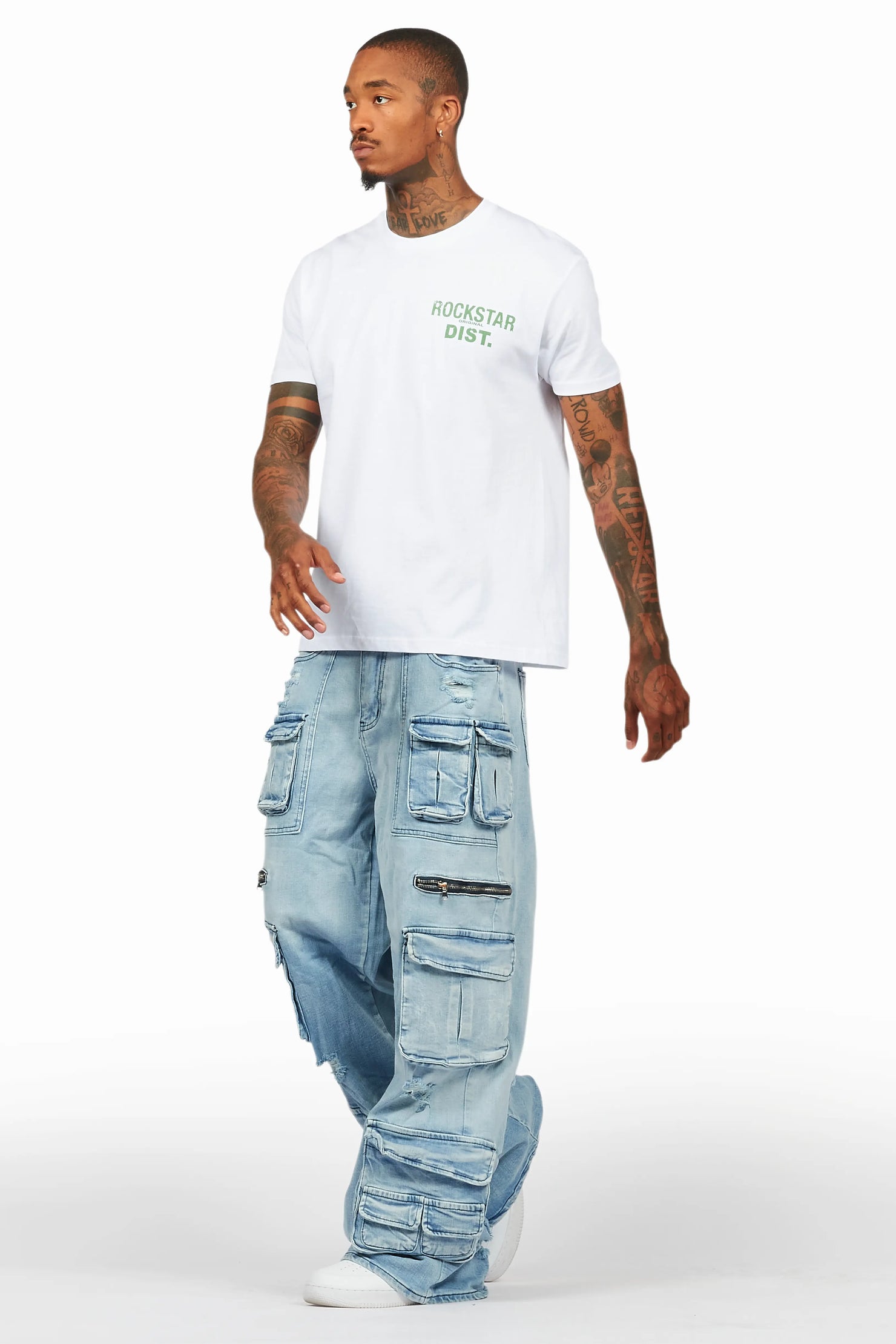 Zorig Light Blue Baggy Fit Jean