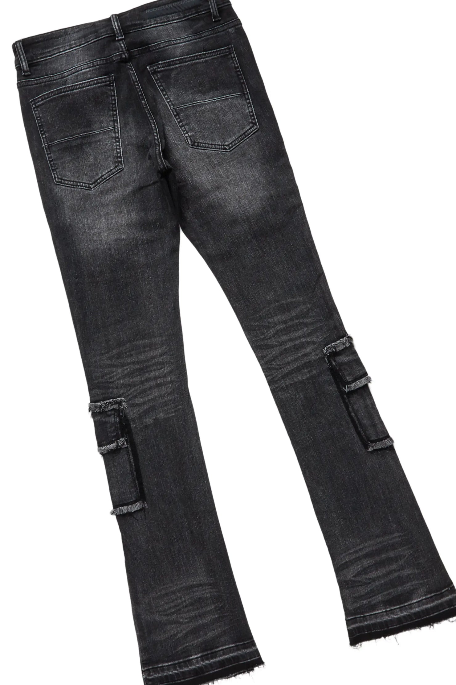 Omer Black Hoodie & Tyrell Stacked Flare Jean Bundle