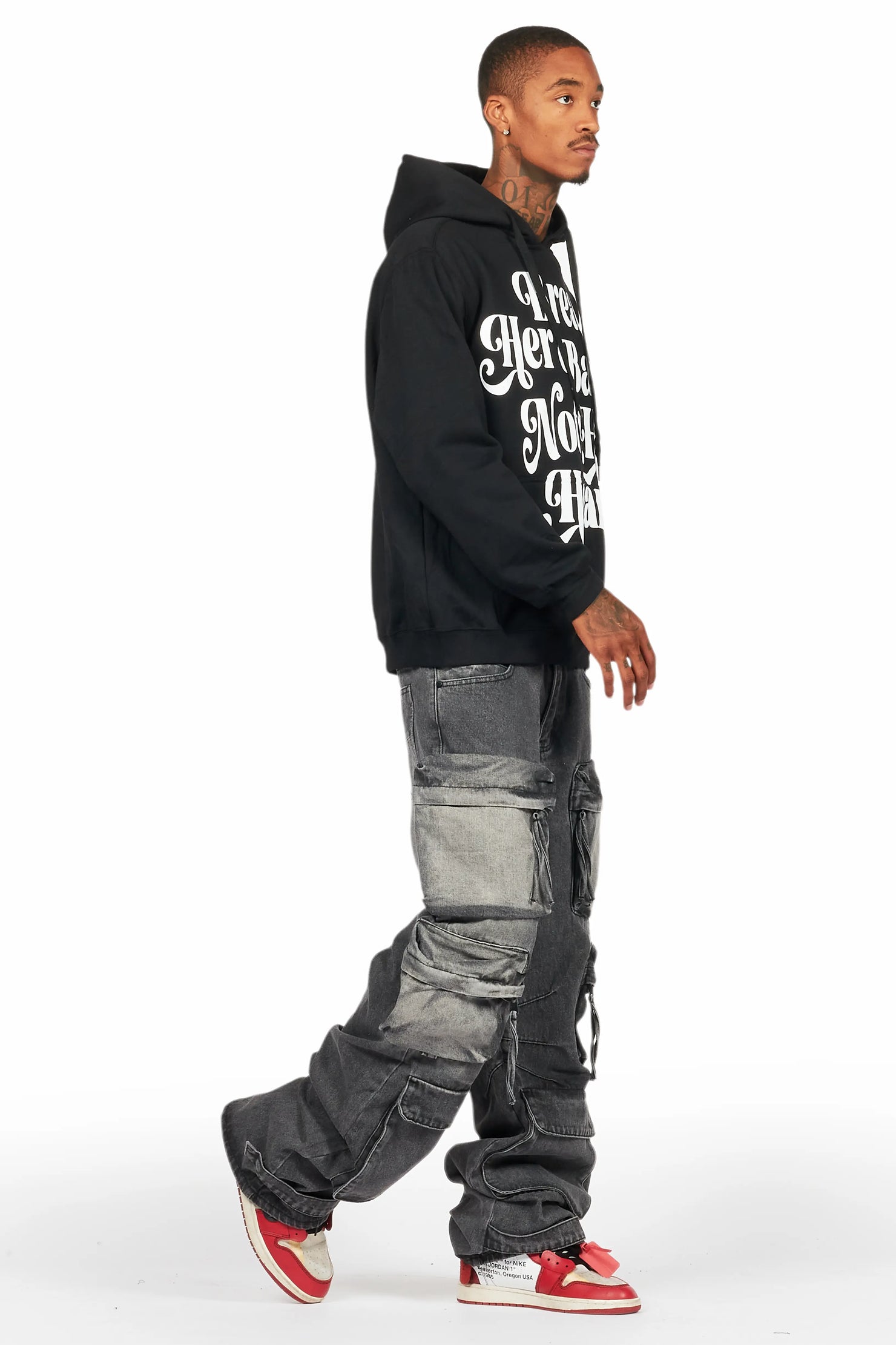 Lenz Black Baggy Fit Jean