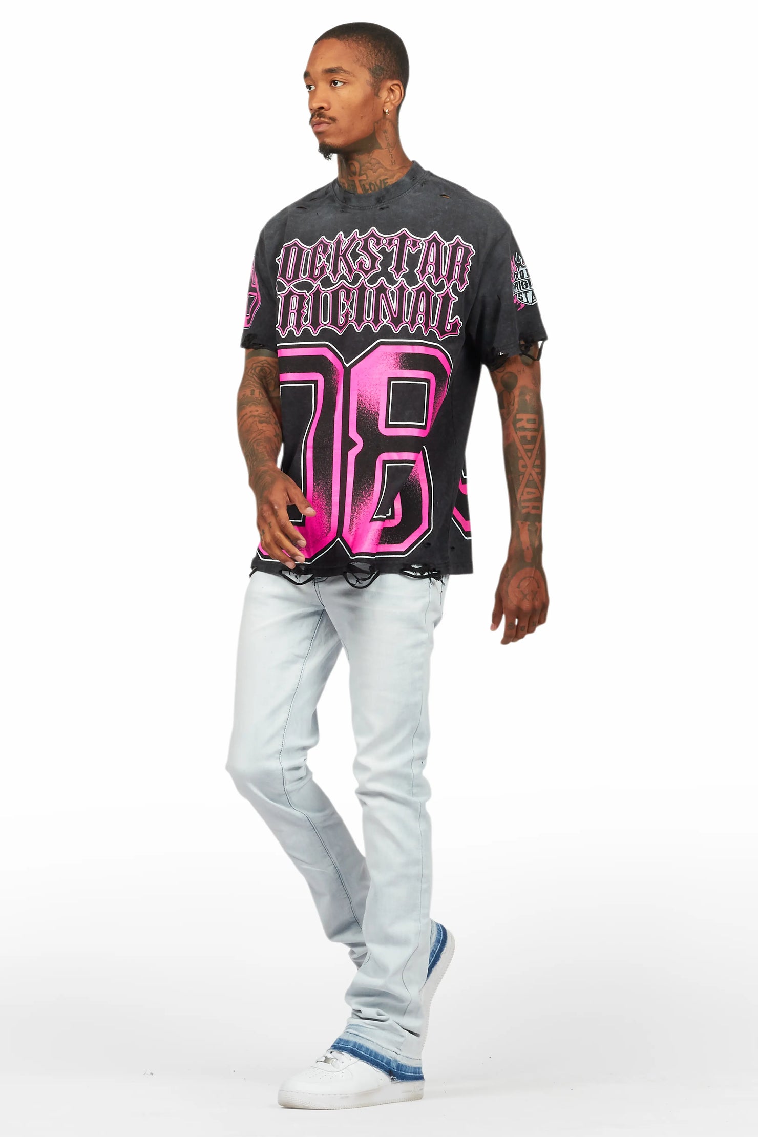 Alim Vintage Black Oversized Graphic T-Shirt