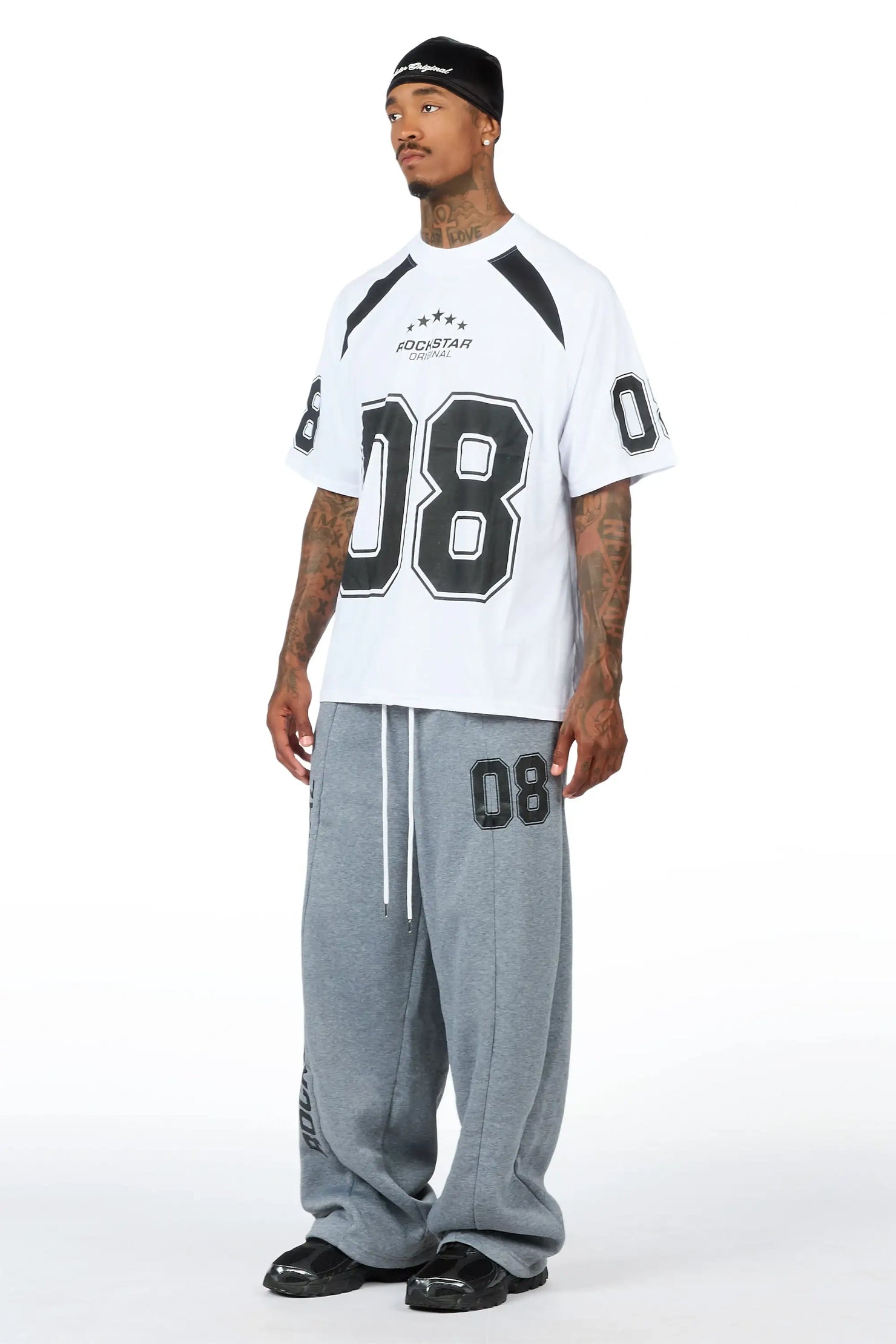 Wenner Heather Grey T-Shirt/Barrel Fit Set