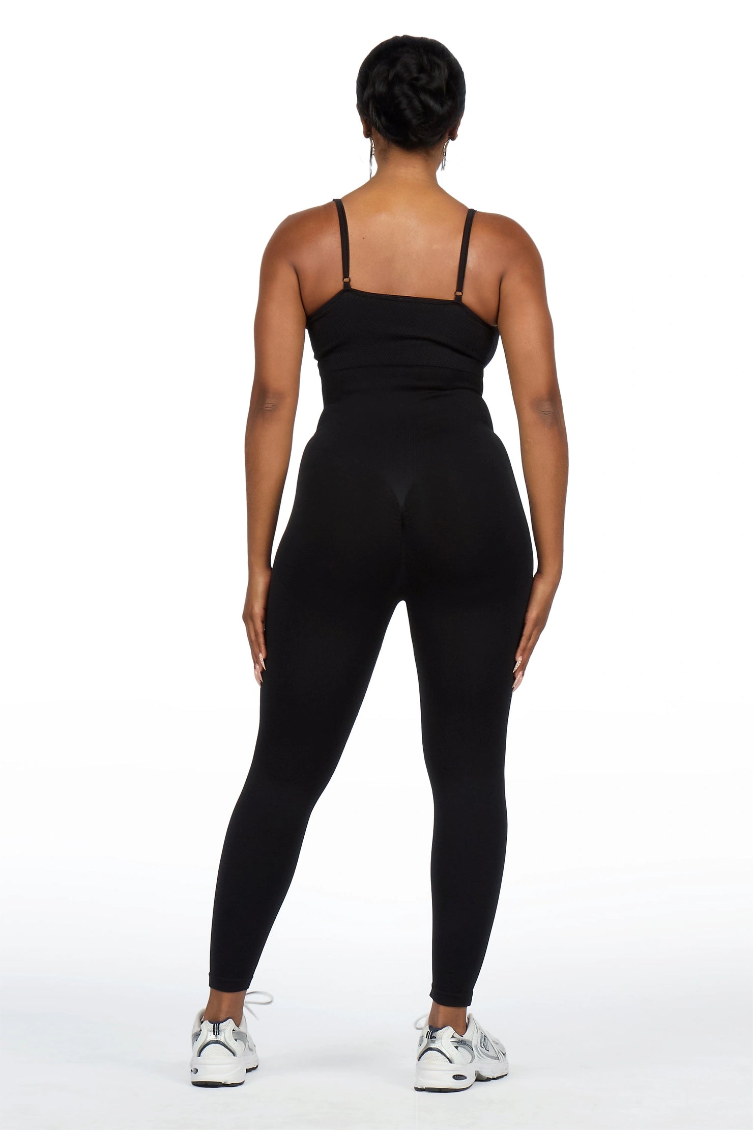 Lashona Black Active Tank Jumpsuit