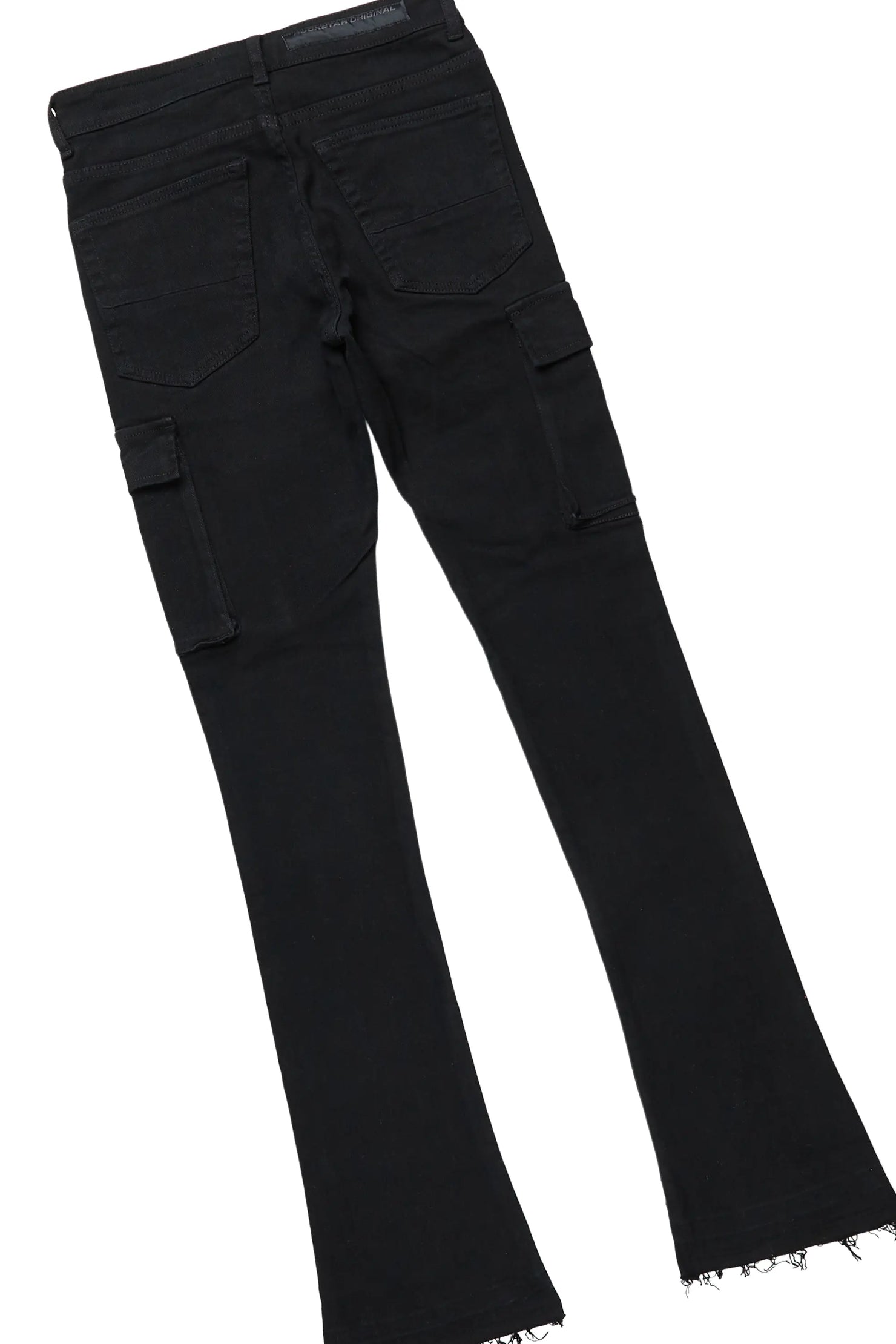 Obern Grey T-Shirt & Sarg Black Stacked Flare Jean Bundle