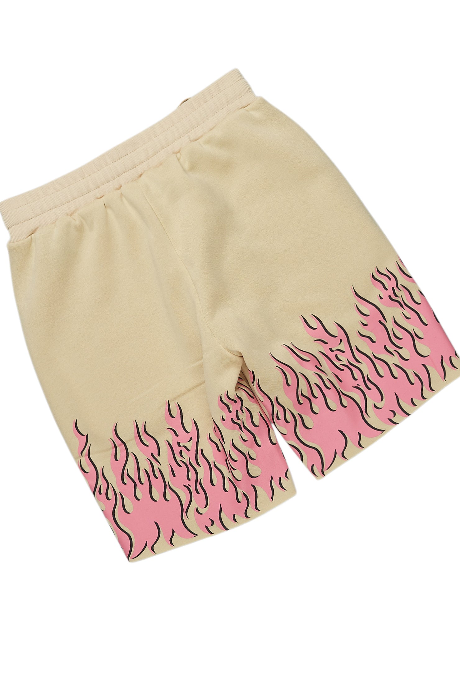 Arais Beige T-Shirt Short Set