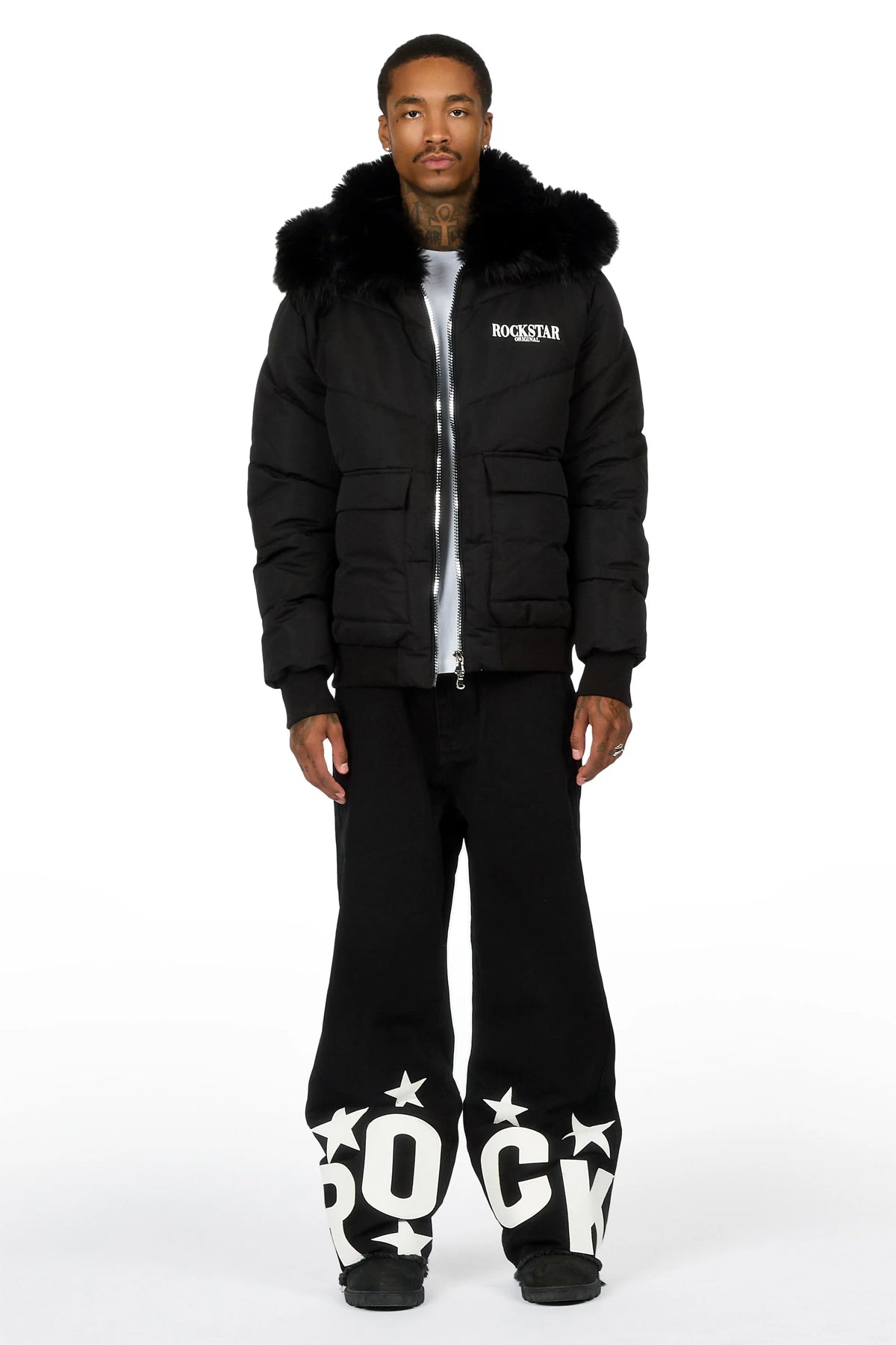 Kean Black Baggy Fit Jean