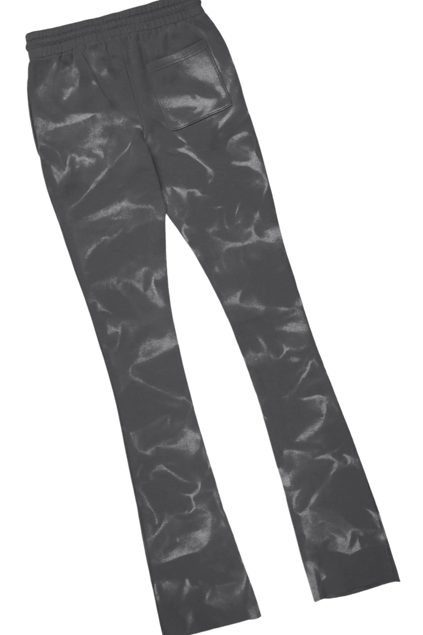 Member Vintage Grey Hoodie Patchwork Stacked Flare Track Set