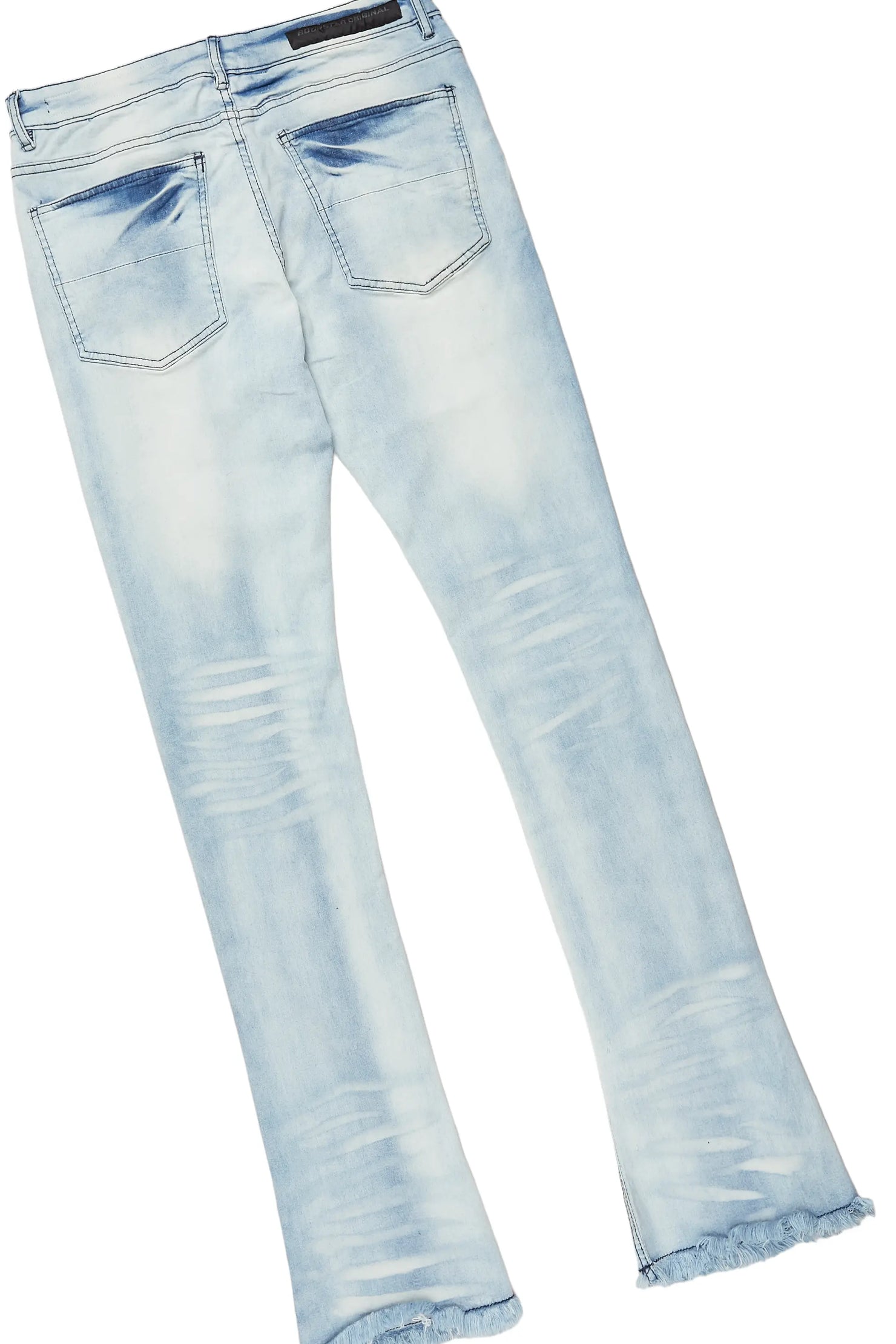 Diamo Black T-Shirt/Stacked Flare Jean Set
