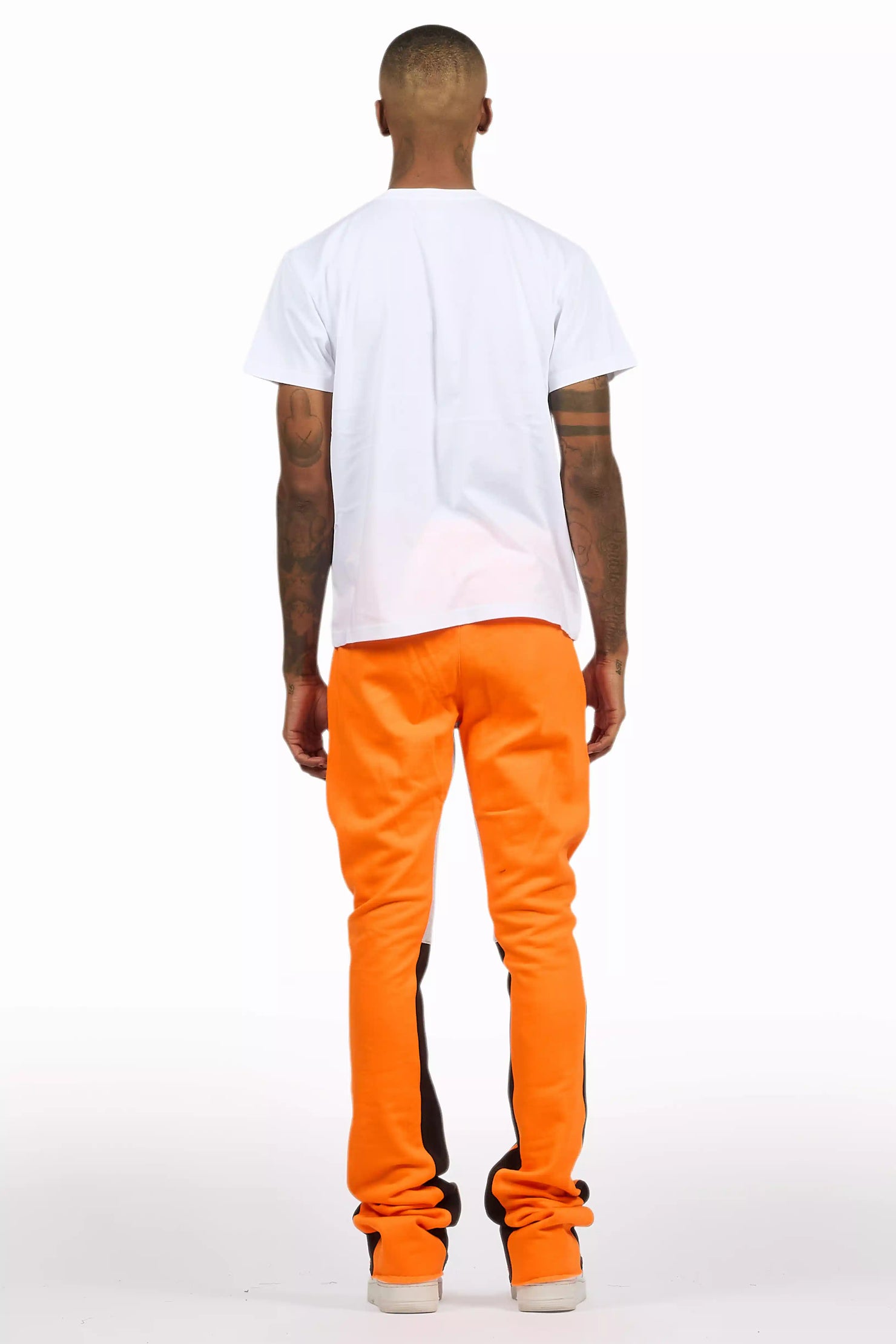 Amos Orange T-Shirt/Stacked Flare Track Set