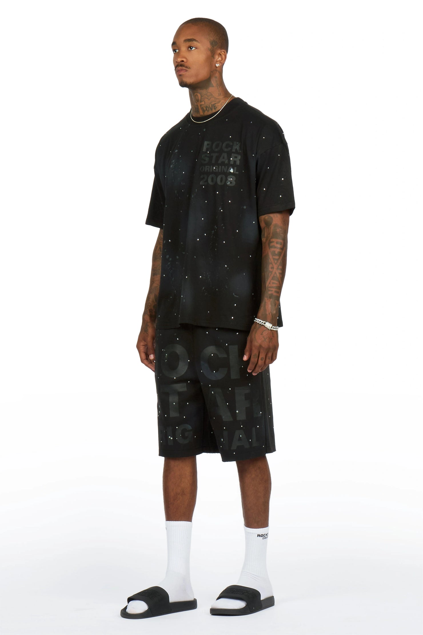 Eliso Black T-Shirt/Short Set