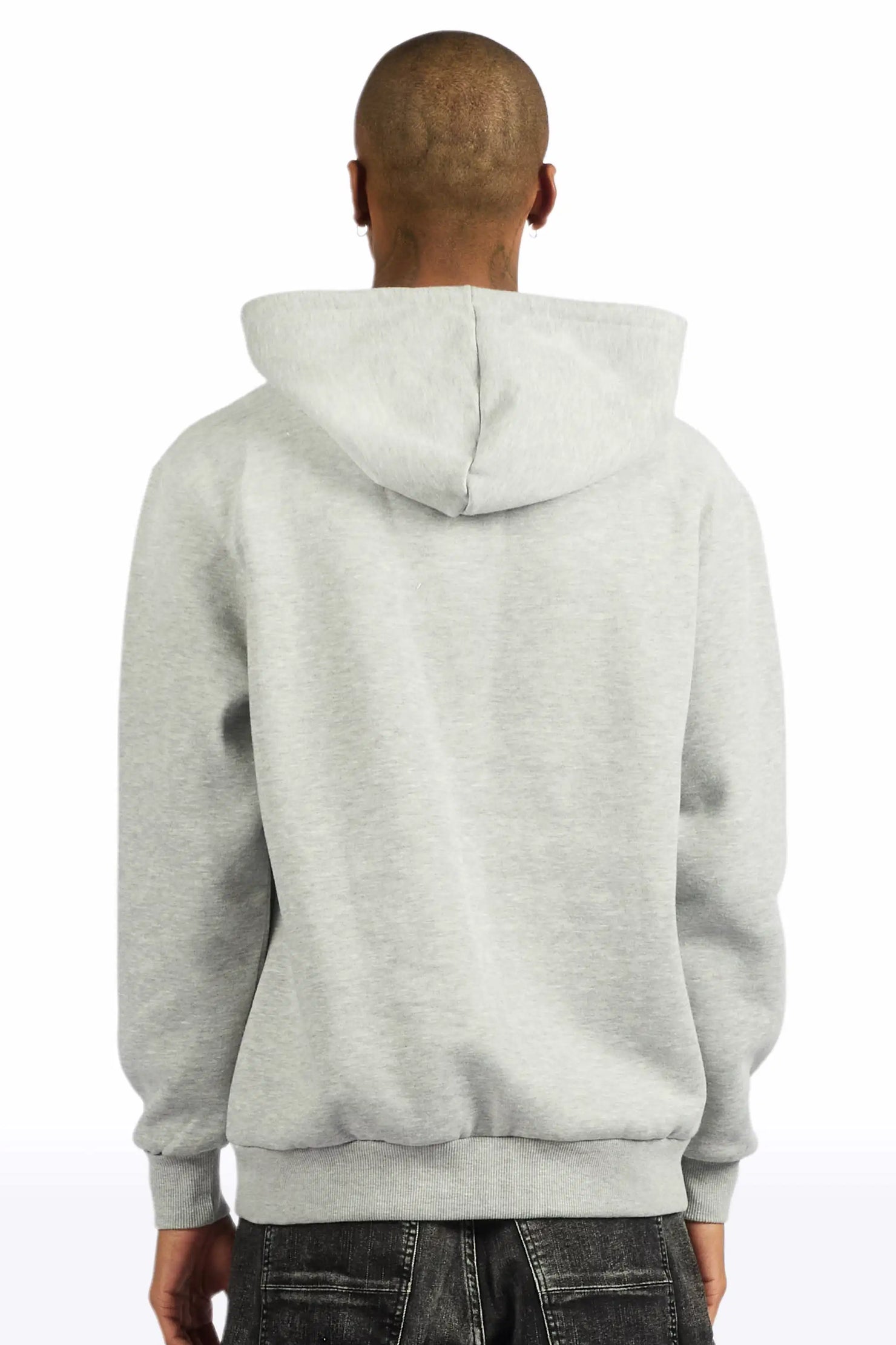Rockstar Art Dist. Heather Grey Graphic Hoodie