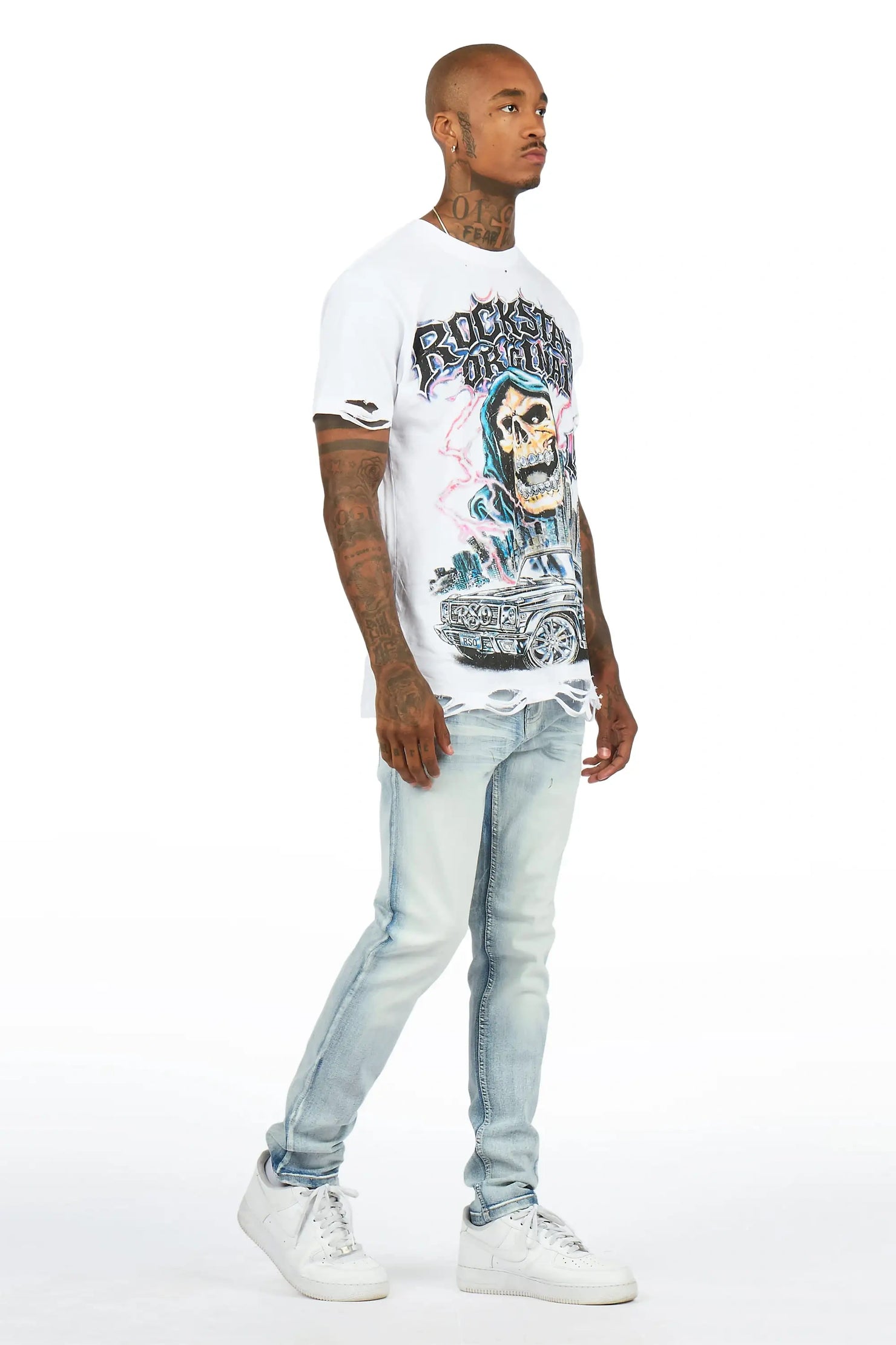 Jerell Light Sand Blue Slim Fit Jean
