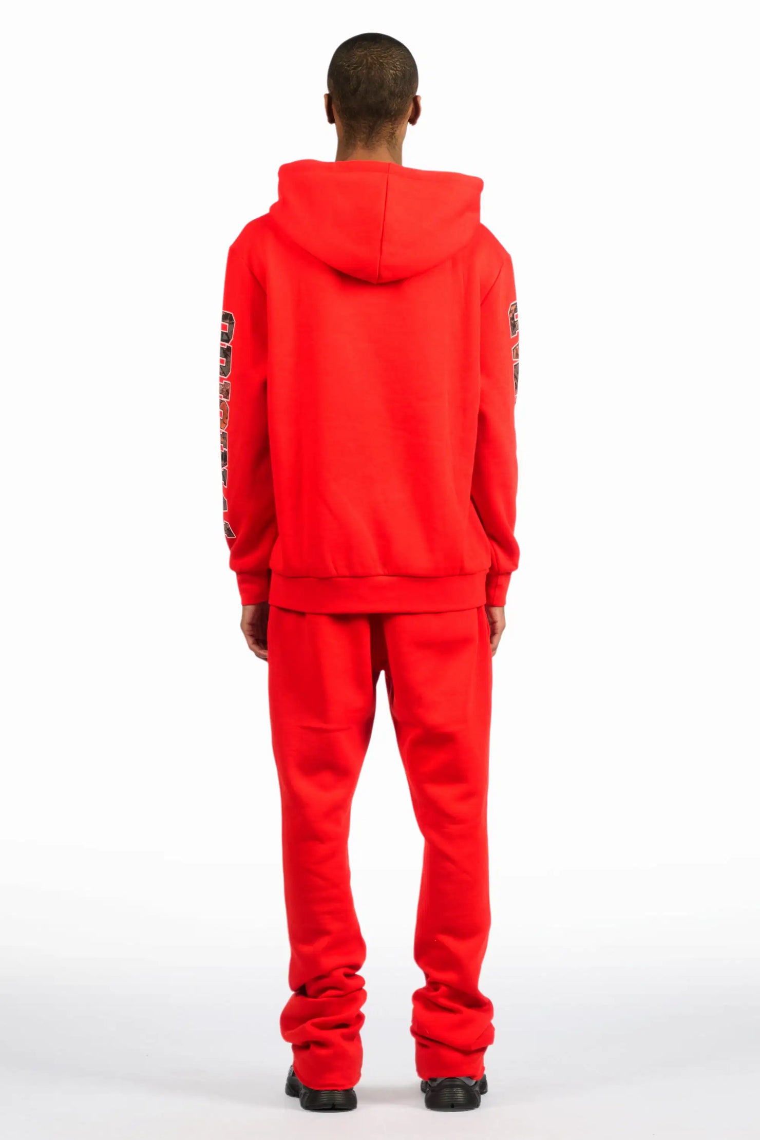 Fields Red Hoodie/Stacked Pant Track Set
