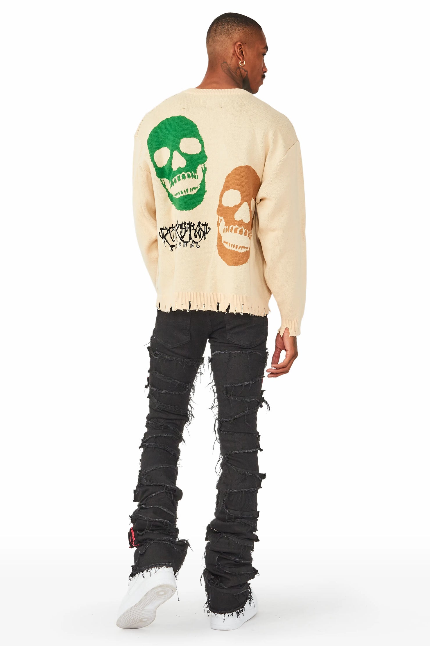 Kaleb Beige Knit Sweater