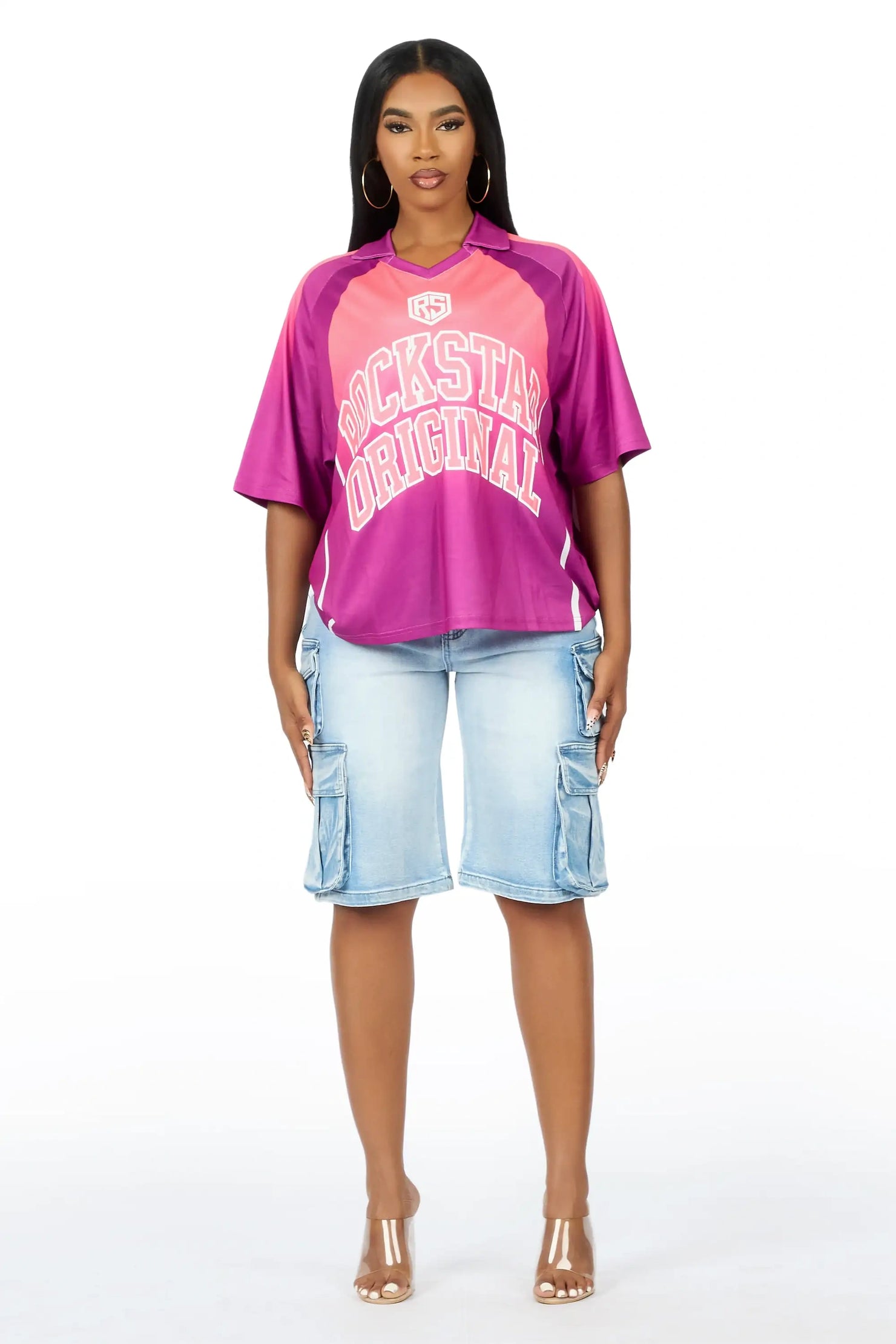 Jaiyaa Pink Graphic Jersey