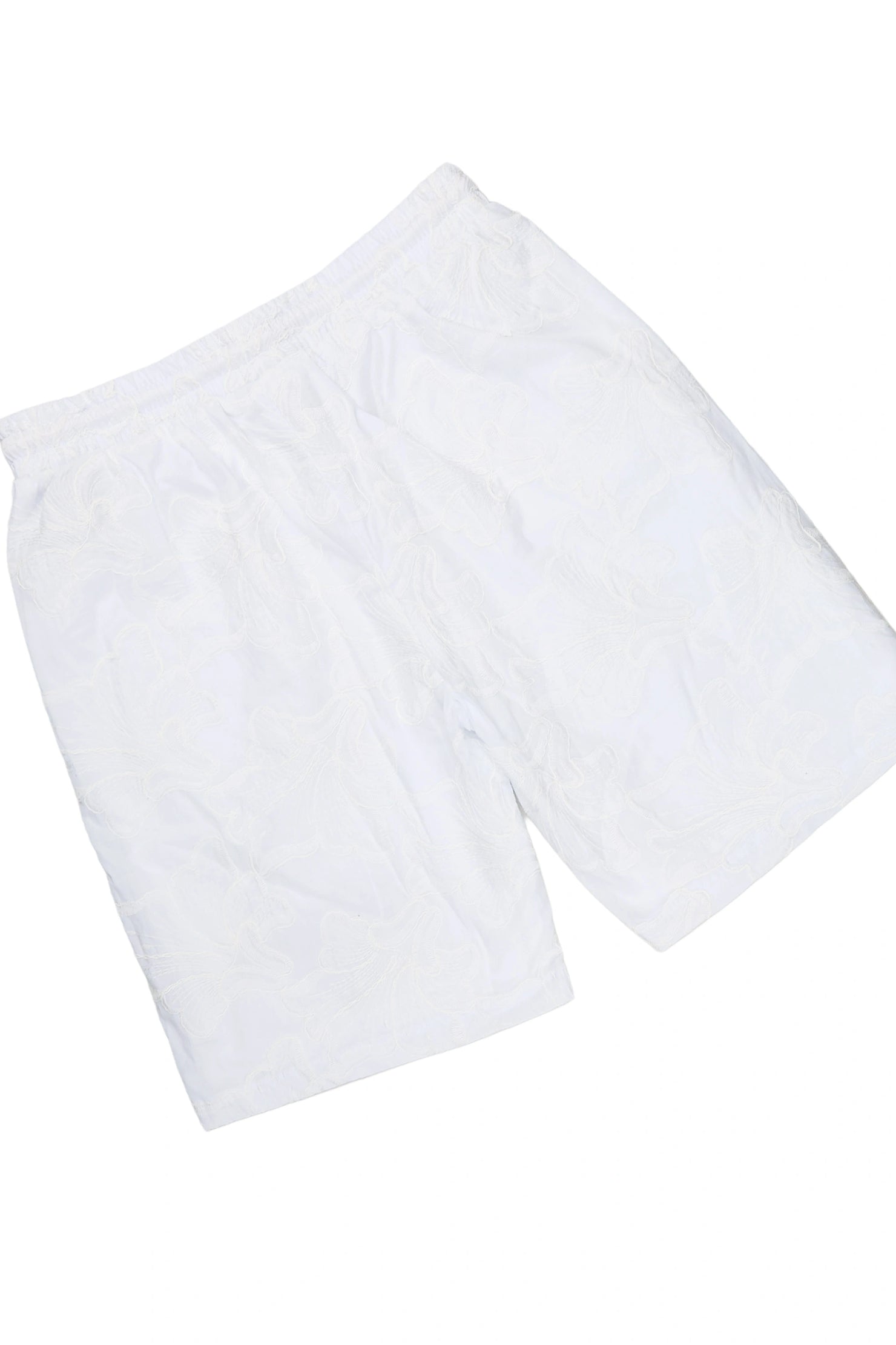 Isaiah White Button Down Shirt/Short Set