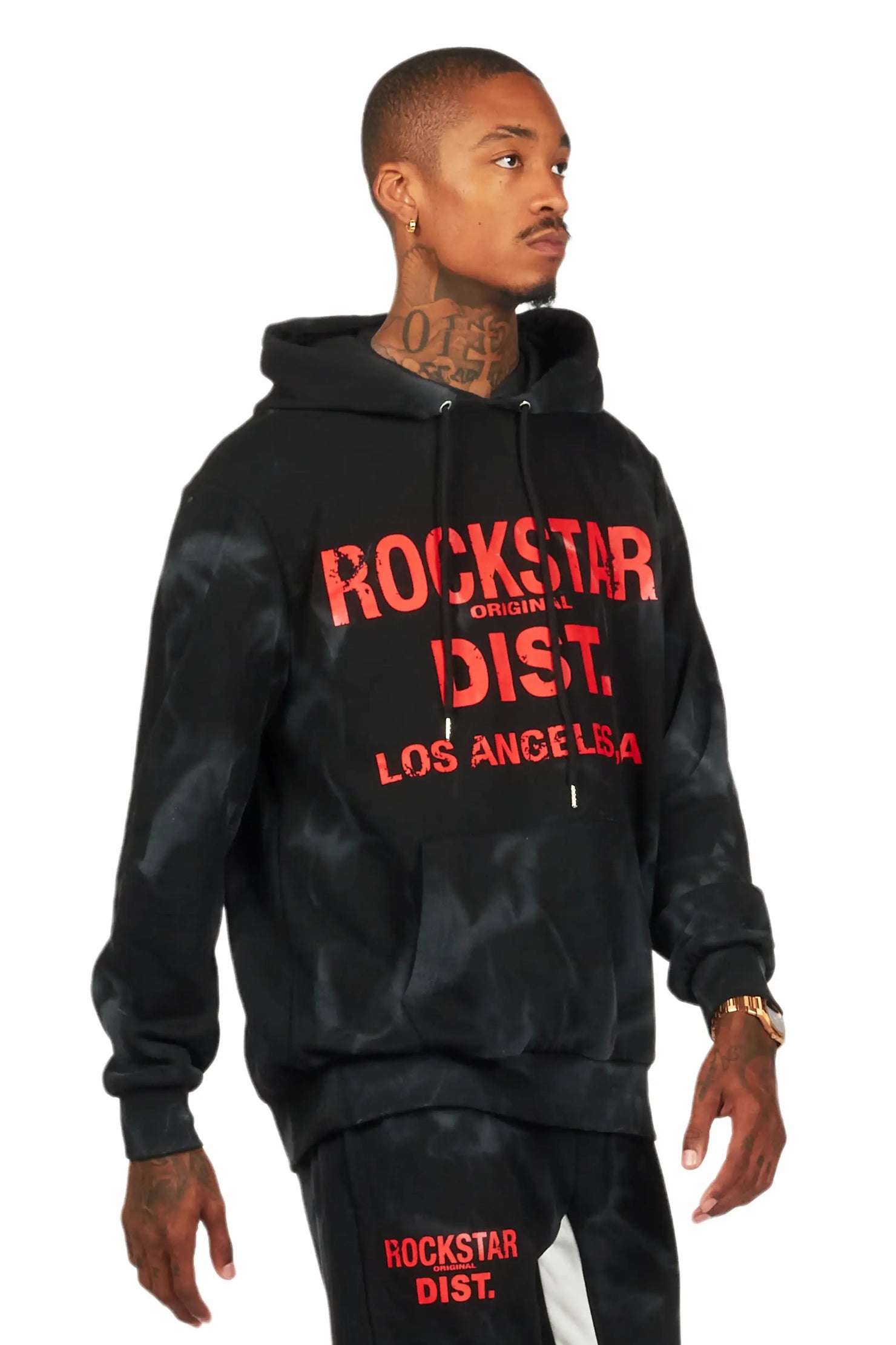 Nelly Black/Red Graphic Hoodie