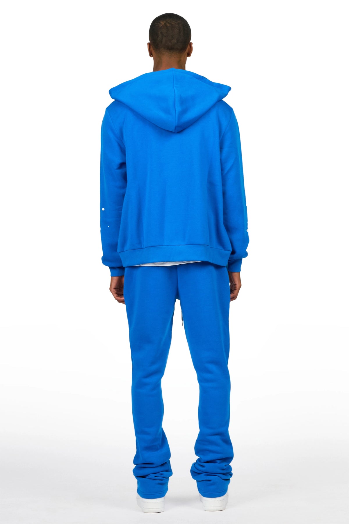 Zip Up Royal Raffer Hoodie/Stacked Track Set