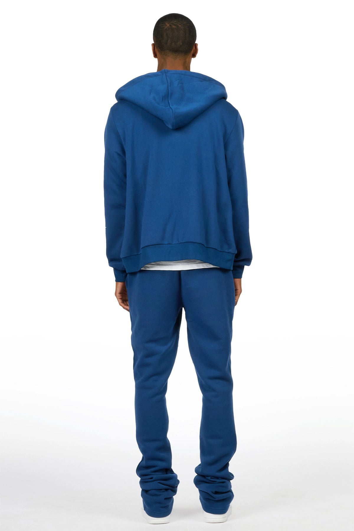 Zip Up Navy Raffer Hoodie/Stacked Track Set