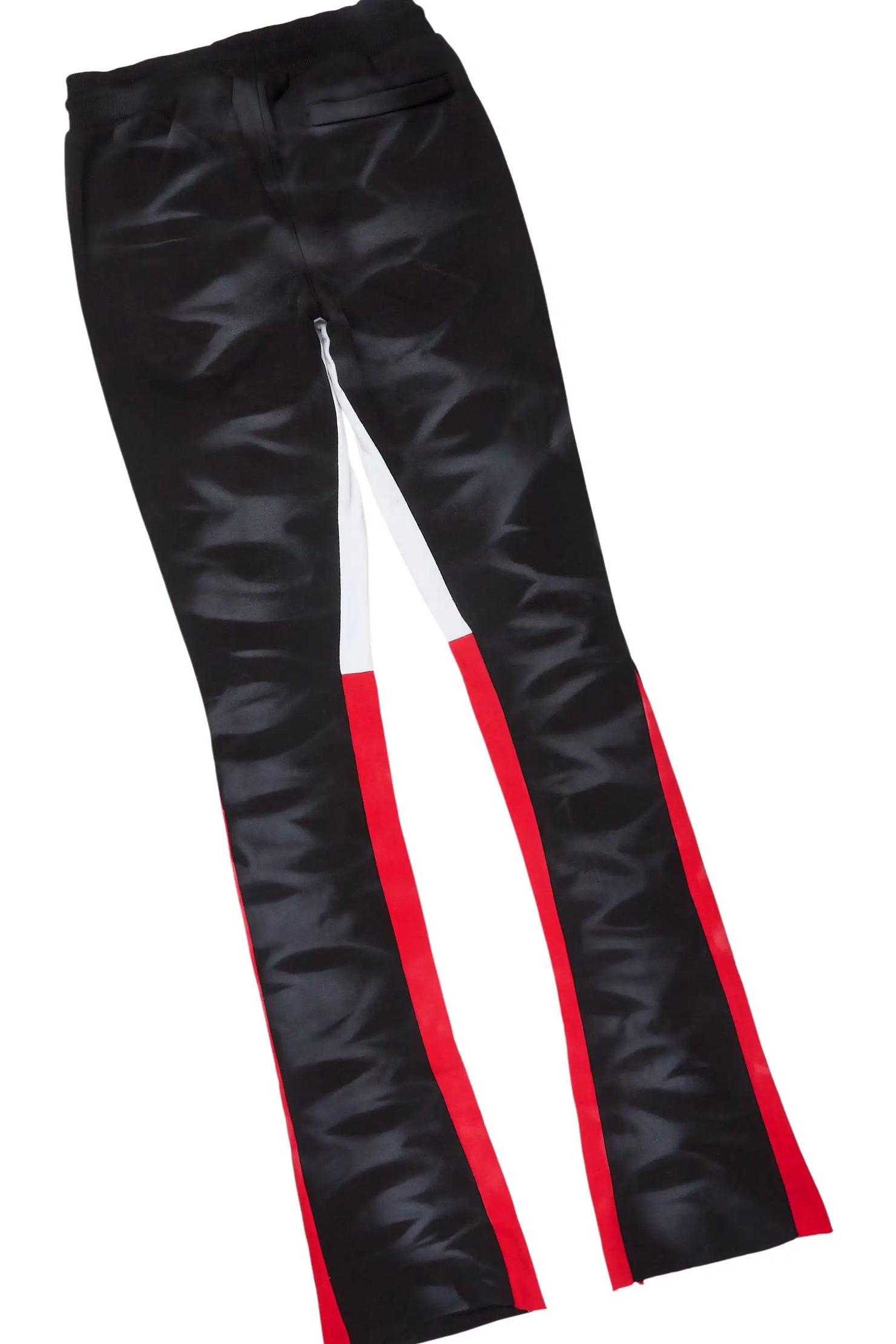 Nelly Black Spray Wash Hoodie Stacked Flare Track Set