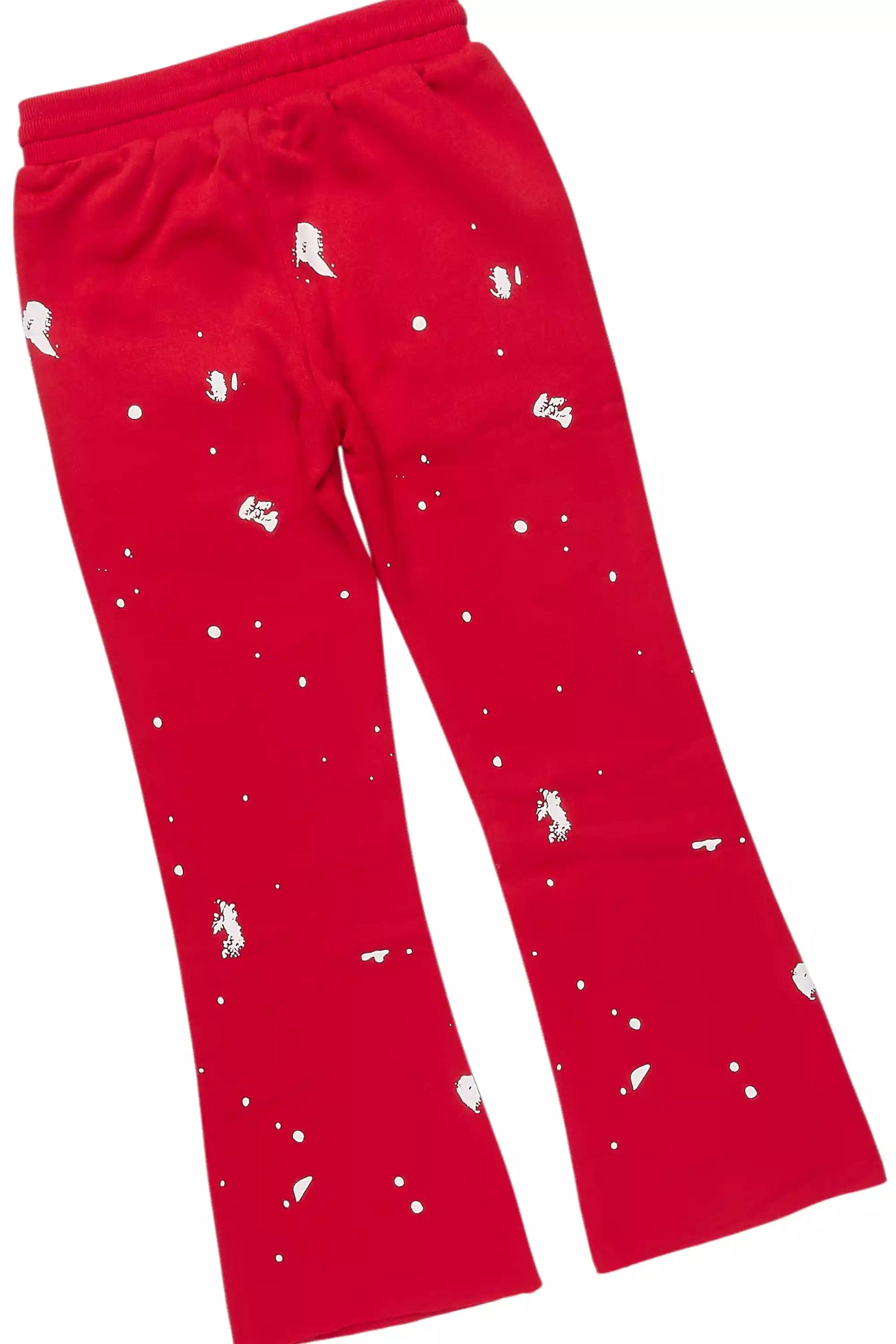 Girls Halloway Red Zip Up Stacked Flare Track Set