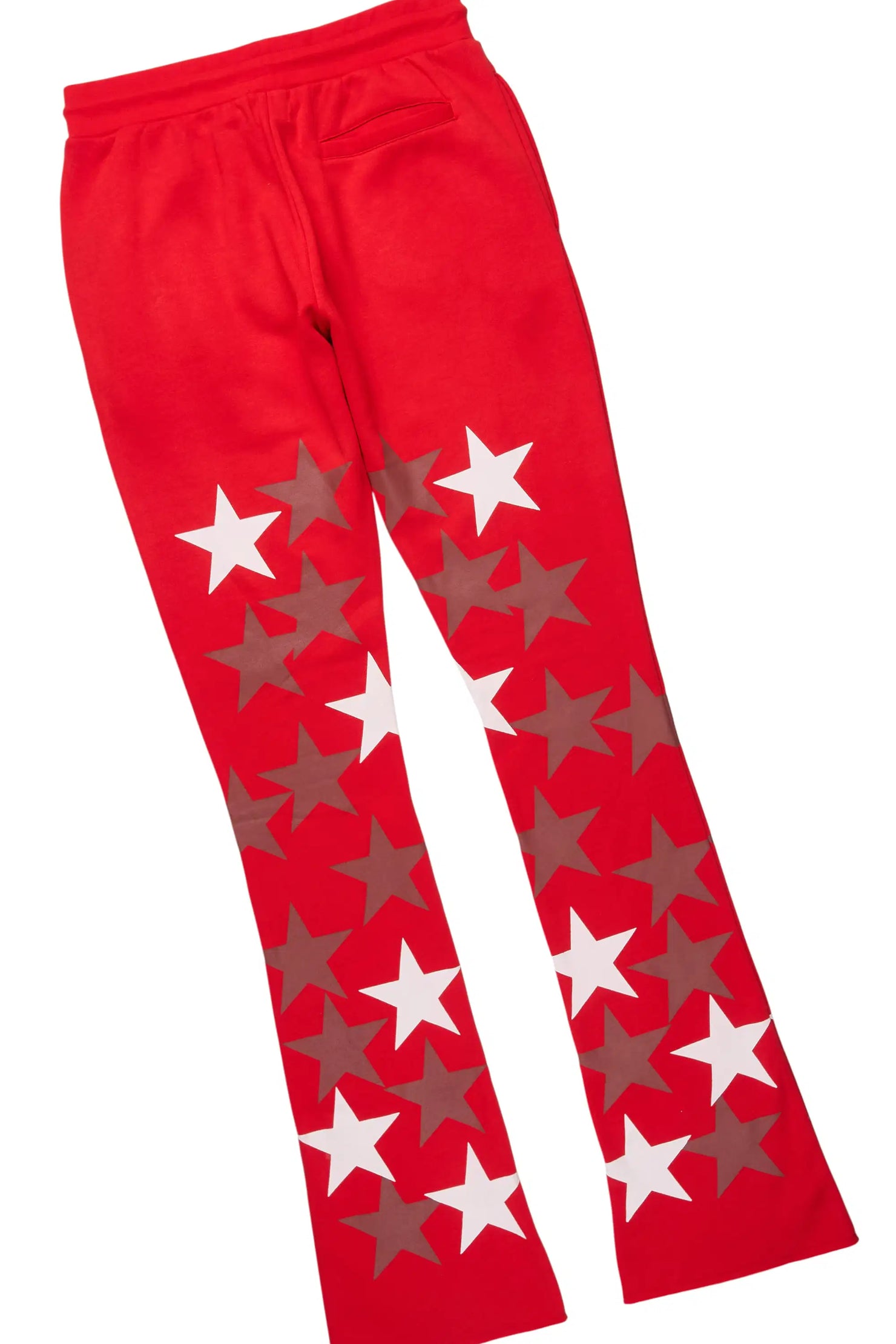 Starlane Red Hoodie Stacked Flare Fit Track Set