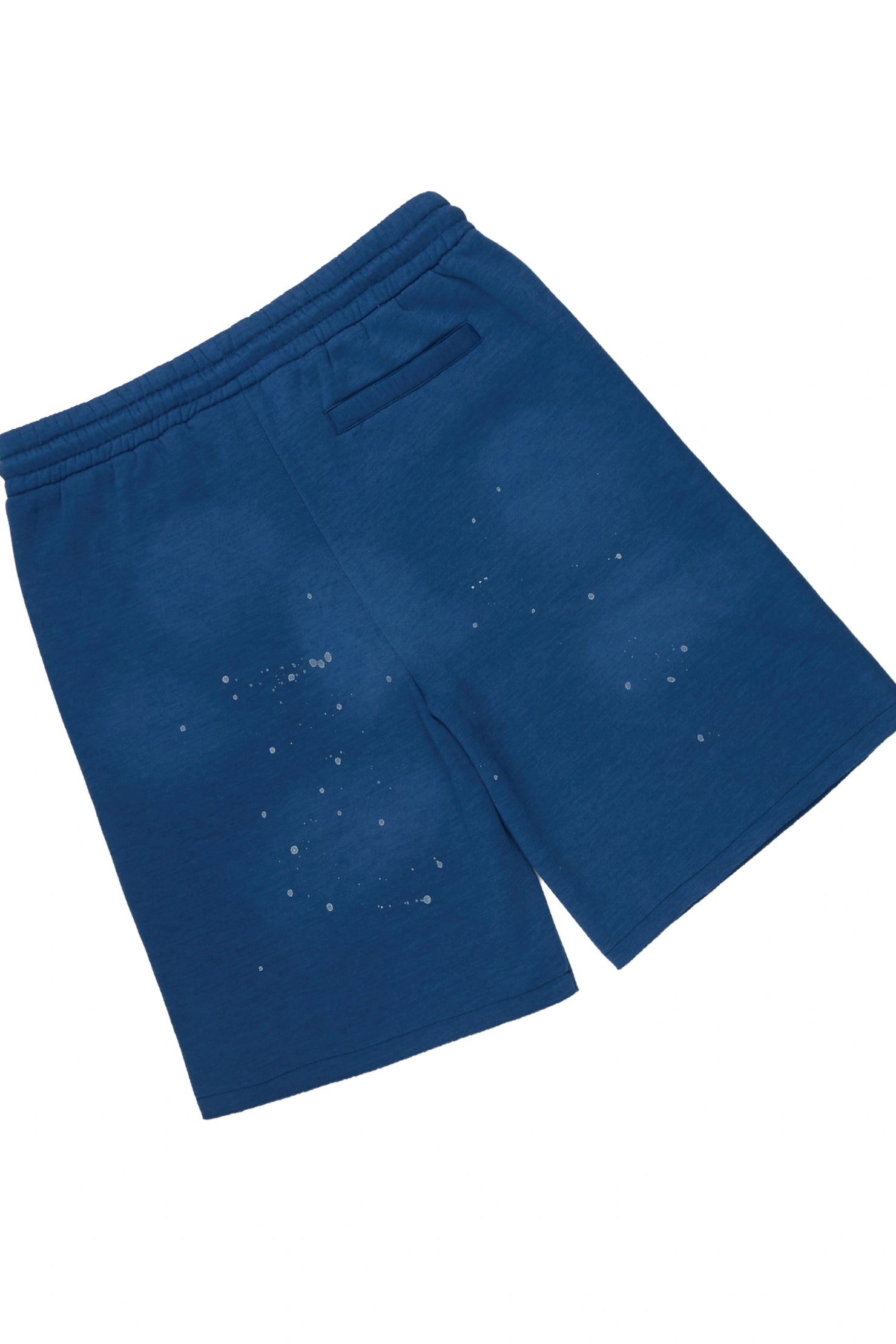 Boys Dripped Navy Rhinestone Oversized T-Shirt/Short Set