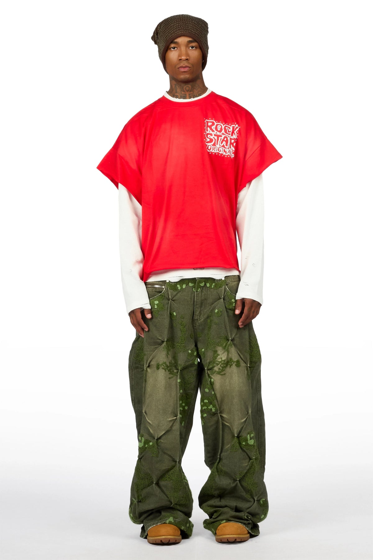 Erving Green Wash Baggy Fit Jean