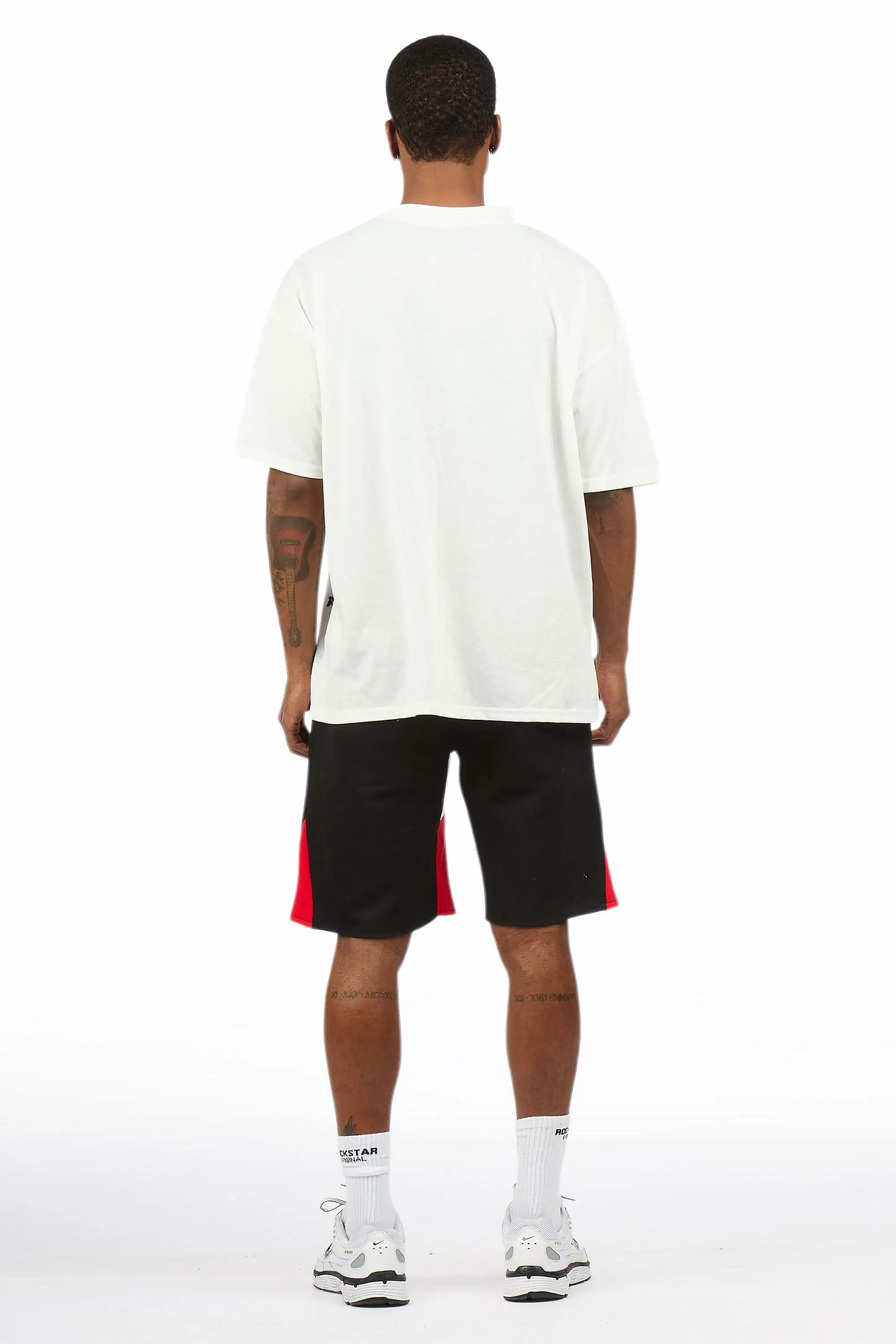 Scottie White/Black Painter T-Shirt/Short Set