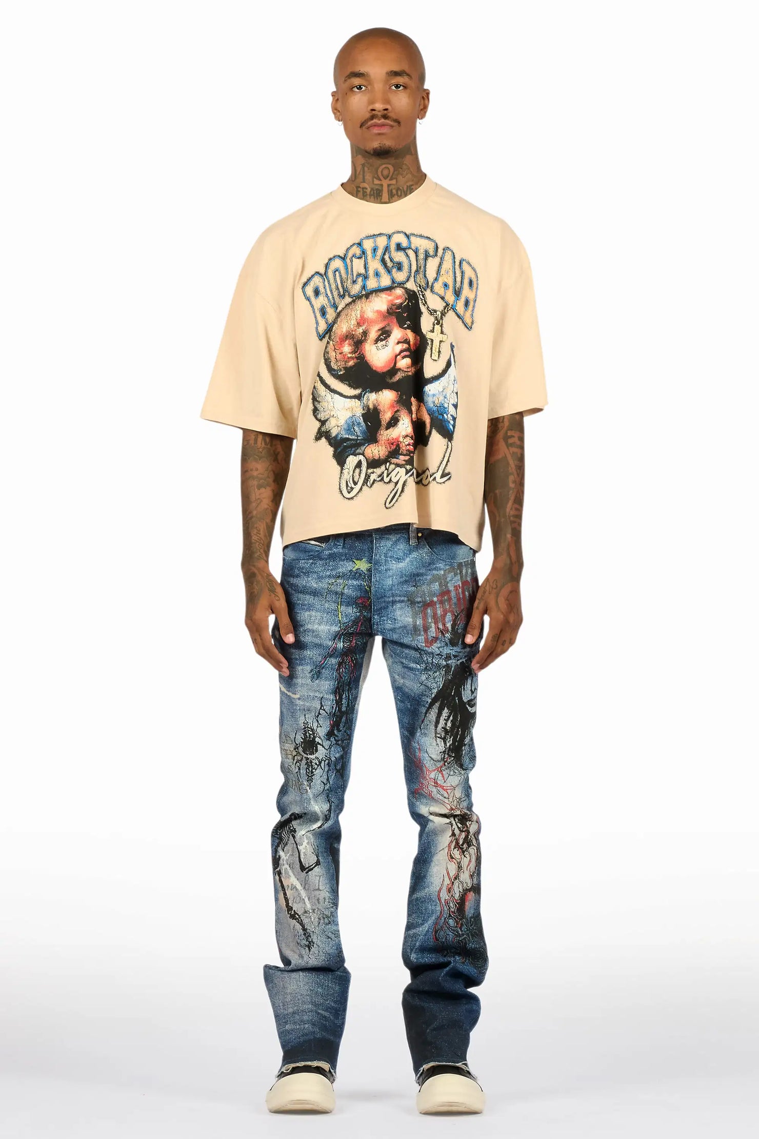 Blaytex Blue Stacked Flare Jean