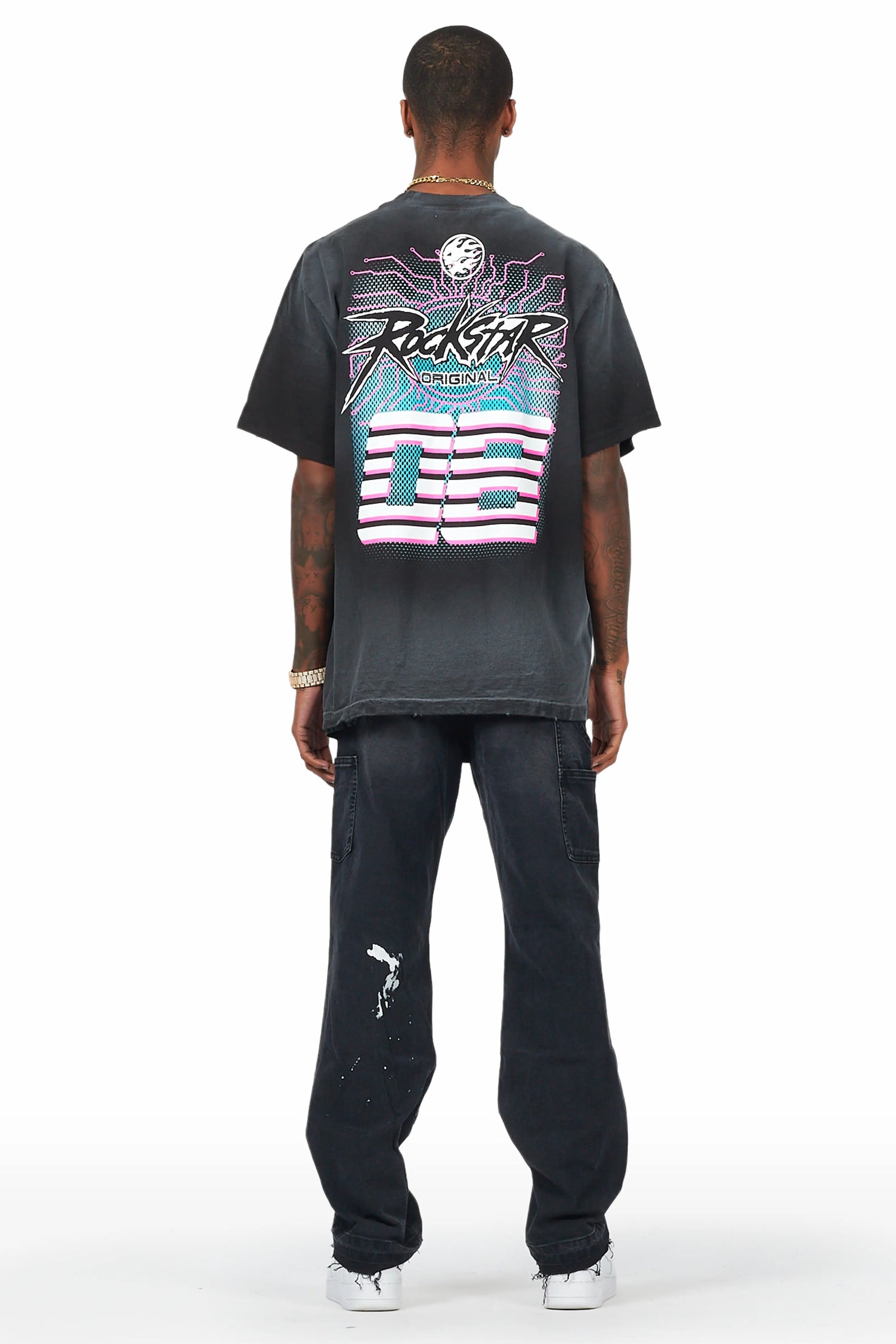 Zoticus Black Baggy Fit Jean