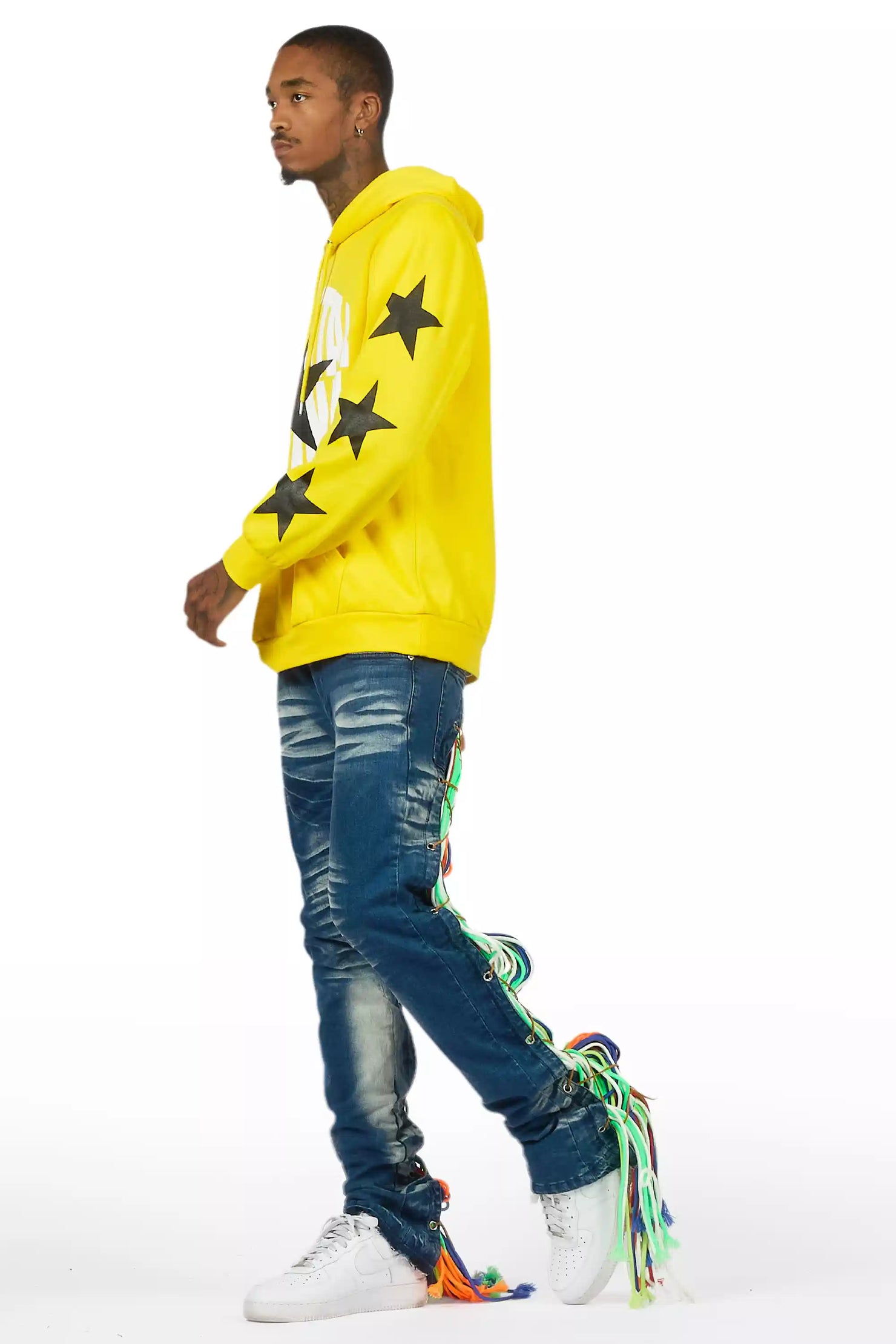 Otto Blue Wash Stacked Flare Jean