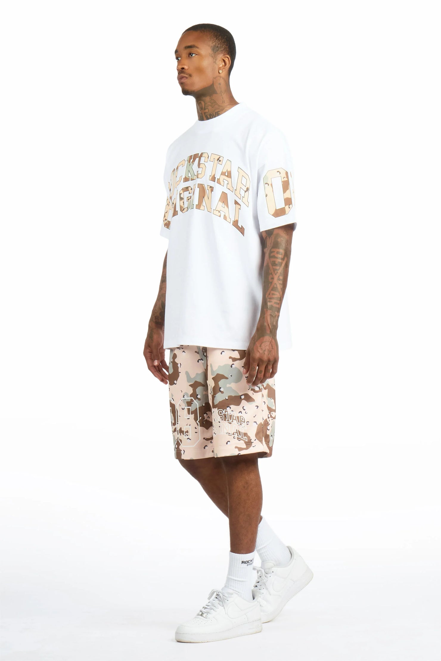 Desiero Desert Camo T-Shirt Short Set