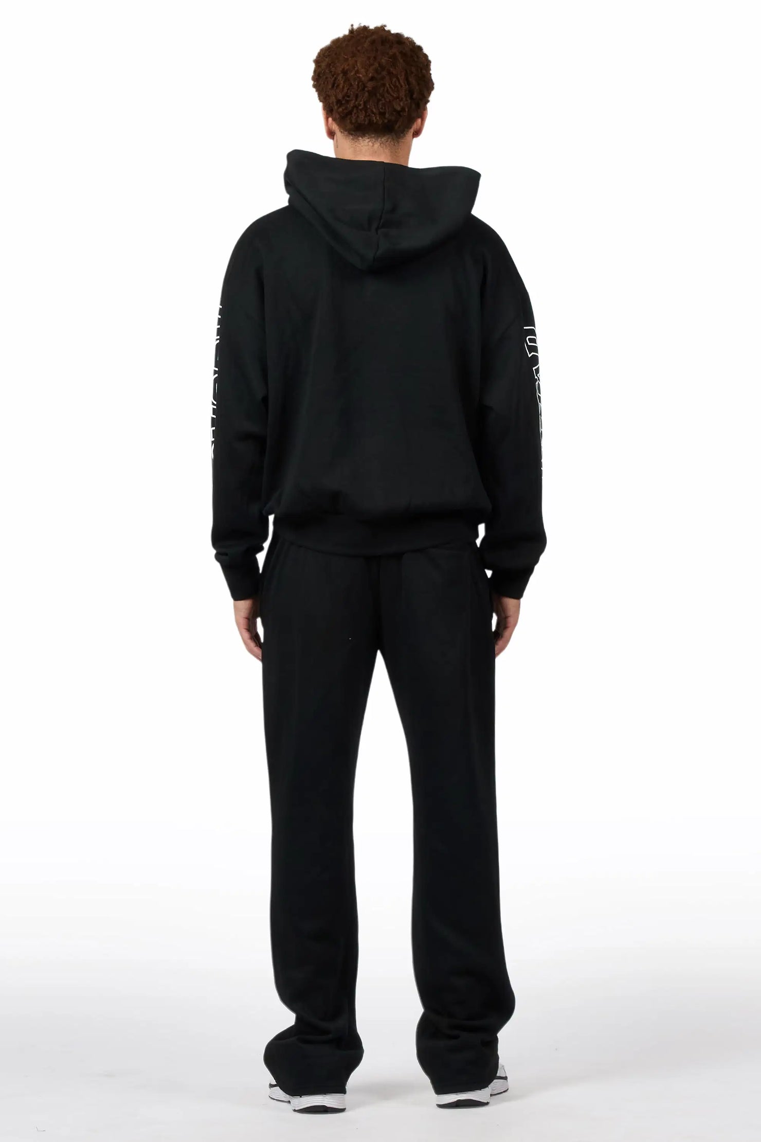 Spiller Black Hoodie Relaxed Track Set
