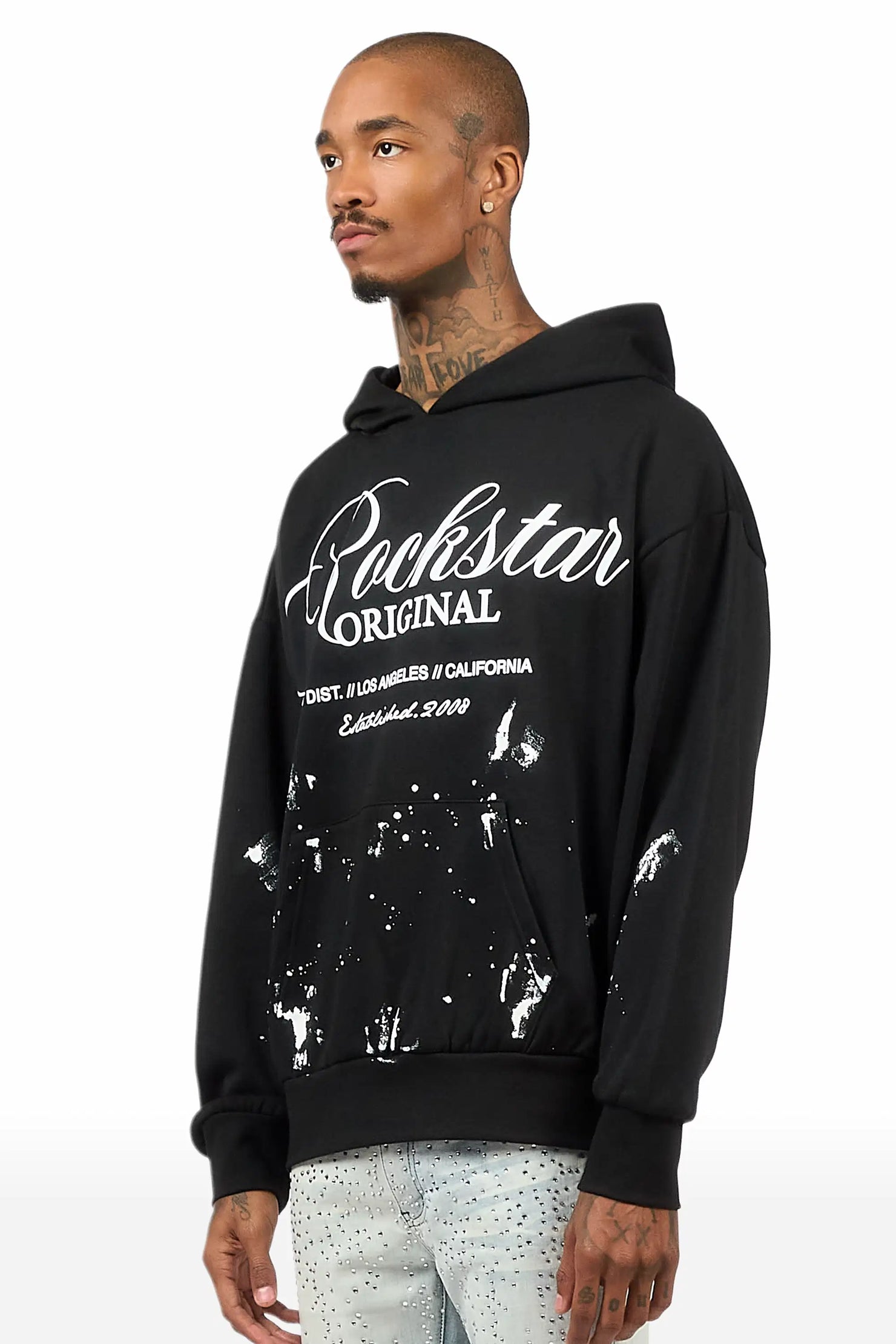 Cero Black/White Graphic Hoodie