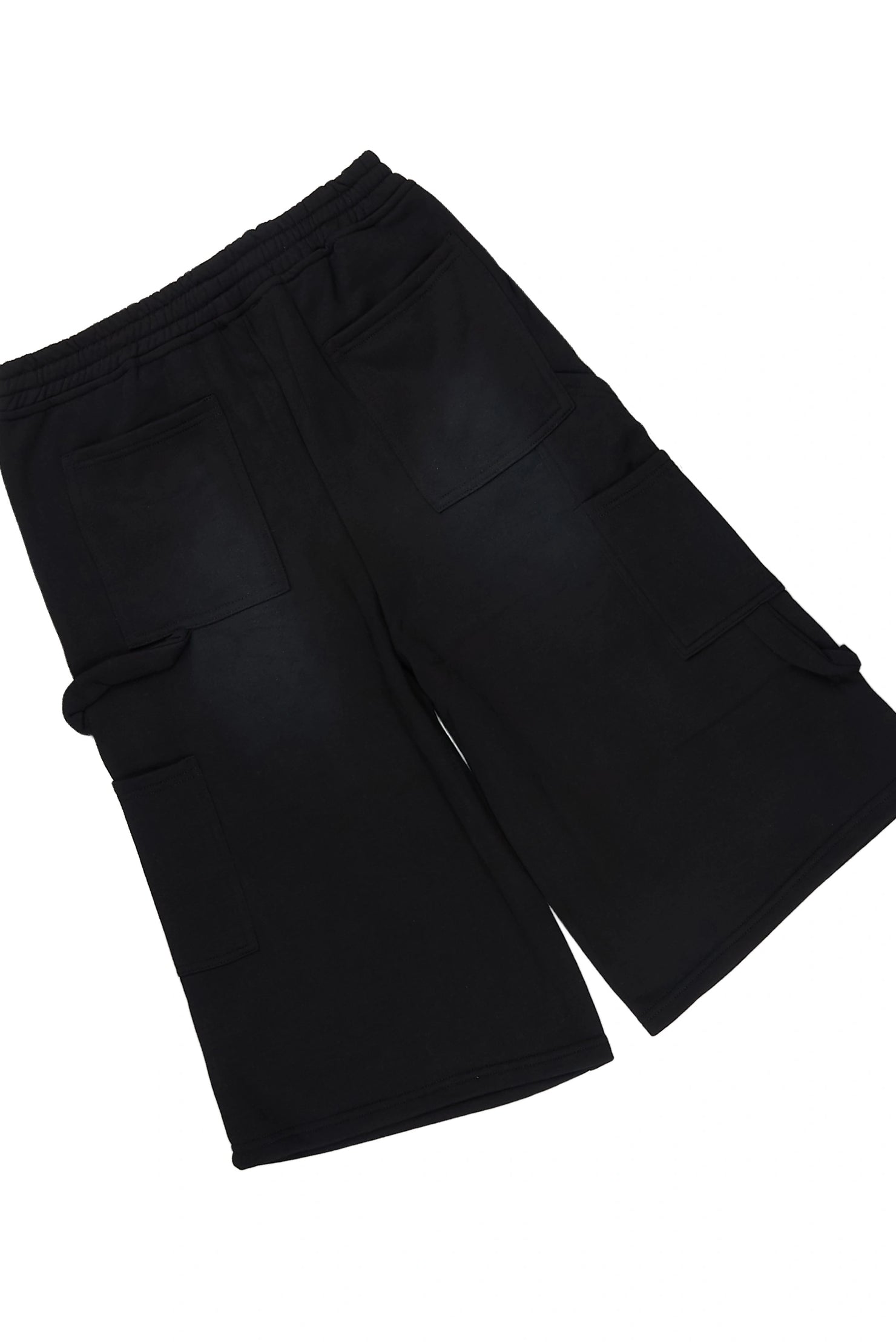 Boys Finn Black T-Shirt Carpenter Jort Set