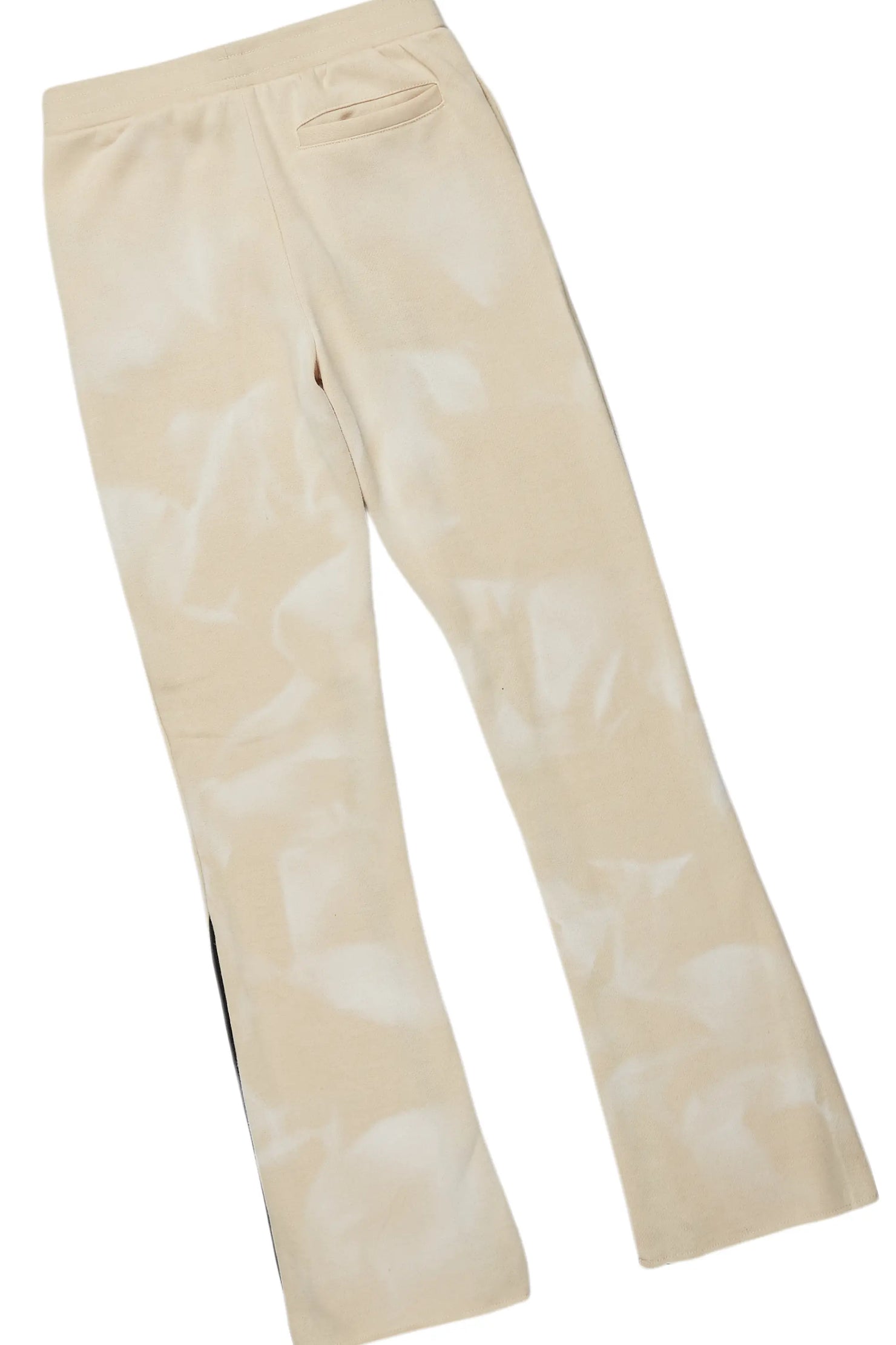 Boys Nelly Beige Stacked Pant Set