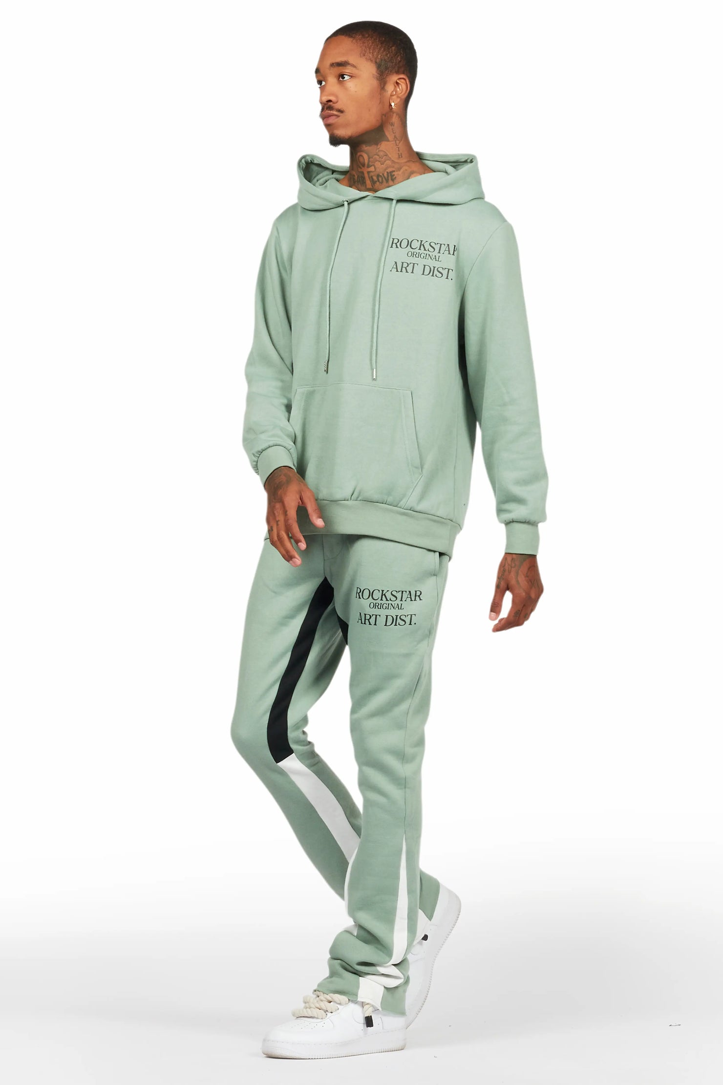 Briggs Sage Hoodie/Stacked Flare Track Set