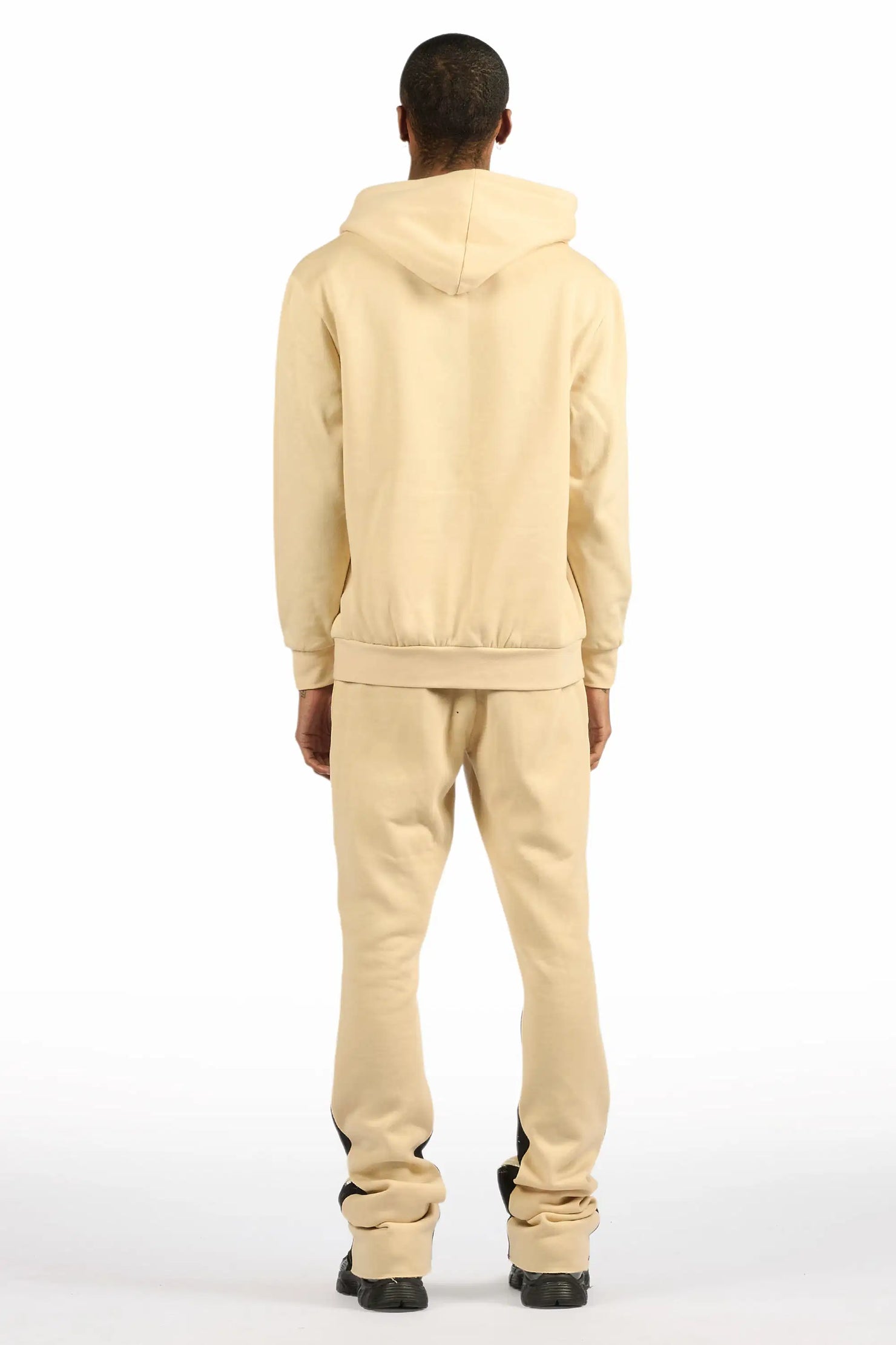 Art Dist 2.0 Beige/Multi Hoodie/Stacked Flare Track Set