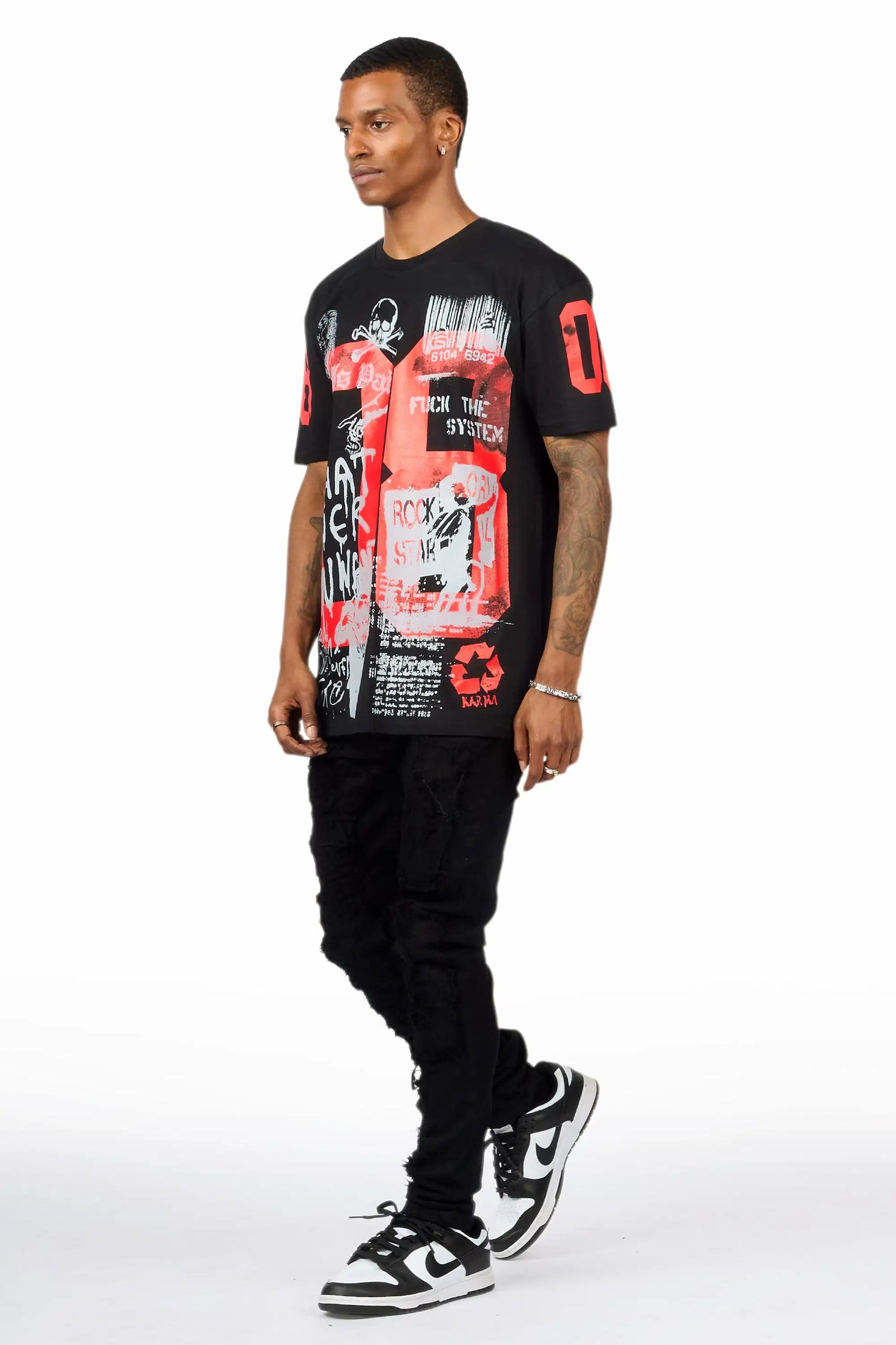 Eryl Black Slim Fit Jean