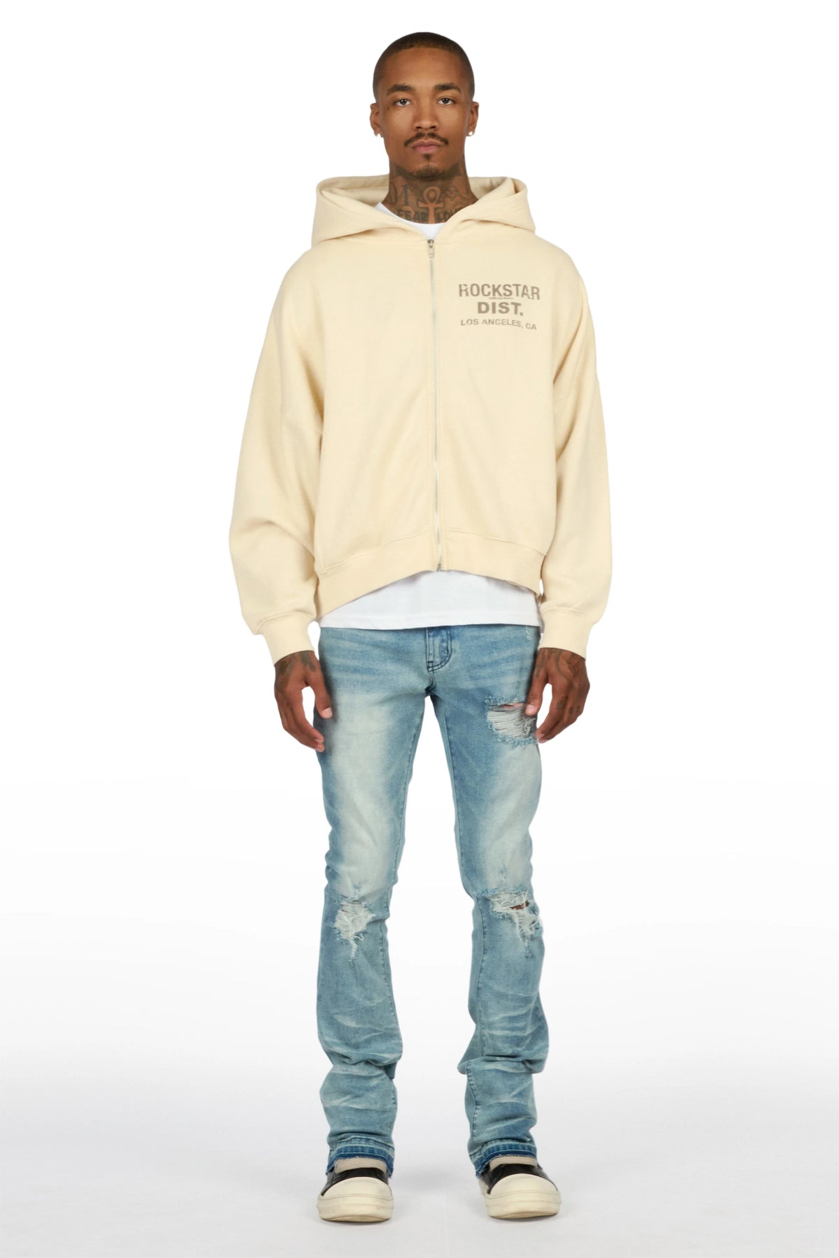 Plumm Medium Blue Stacked Jean