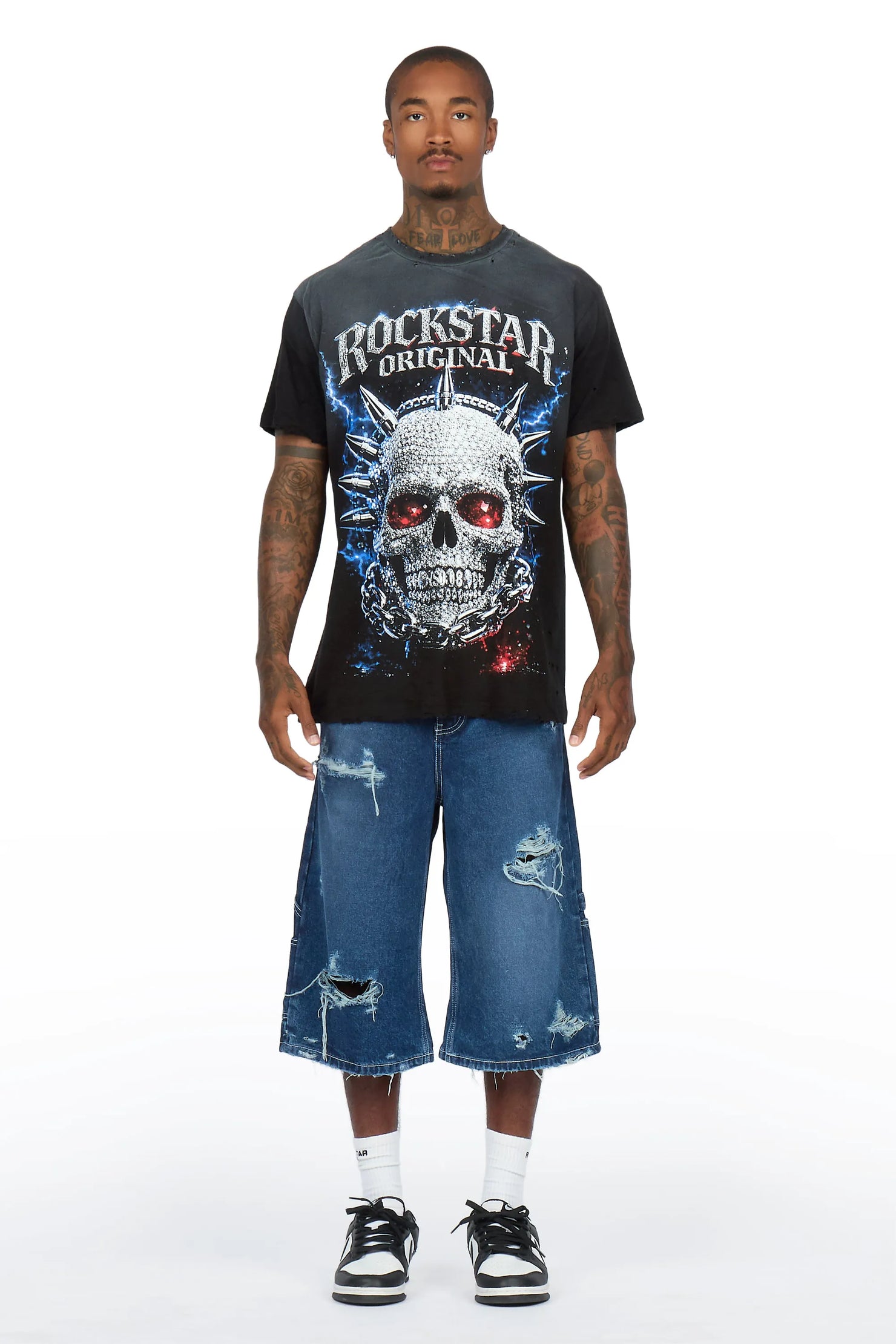 Nysean Blue Denim Jort
